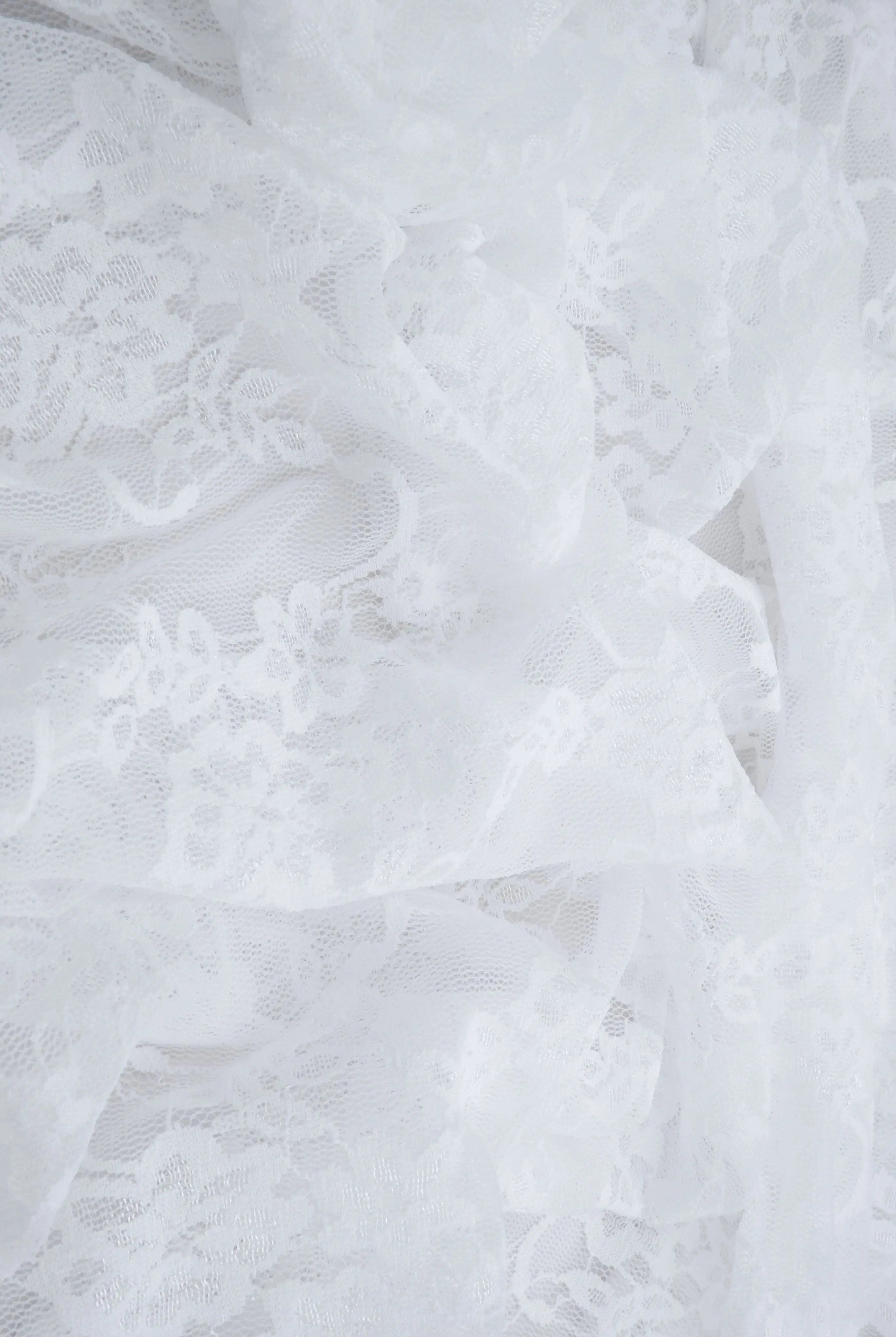 Nylon Floral Lace Fabric - LACE-1483