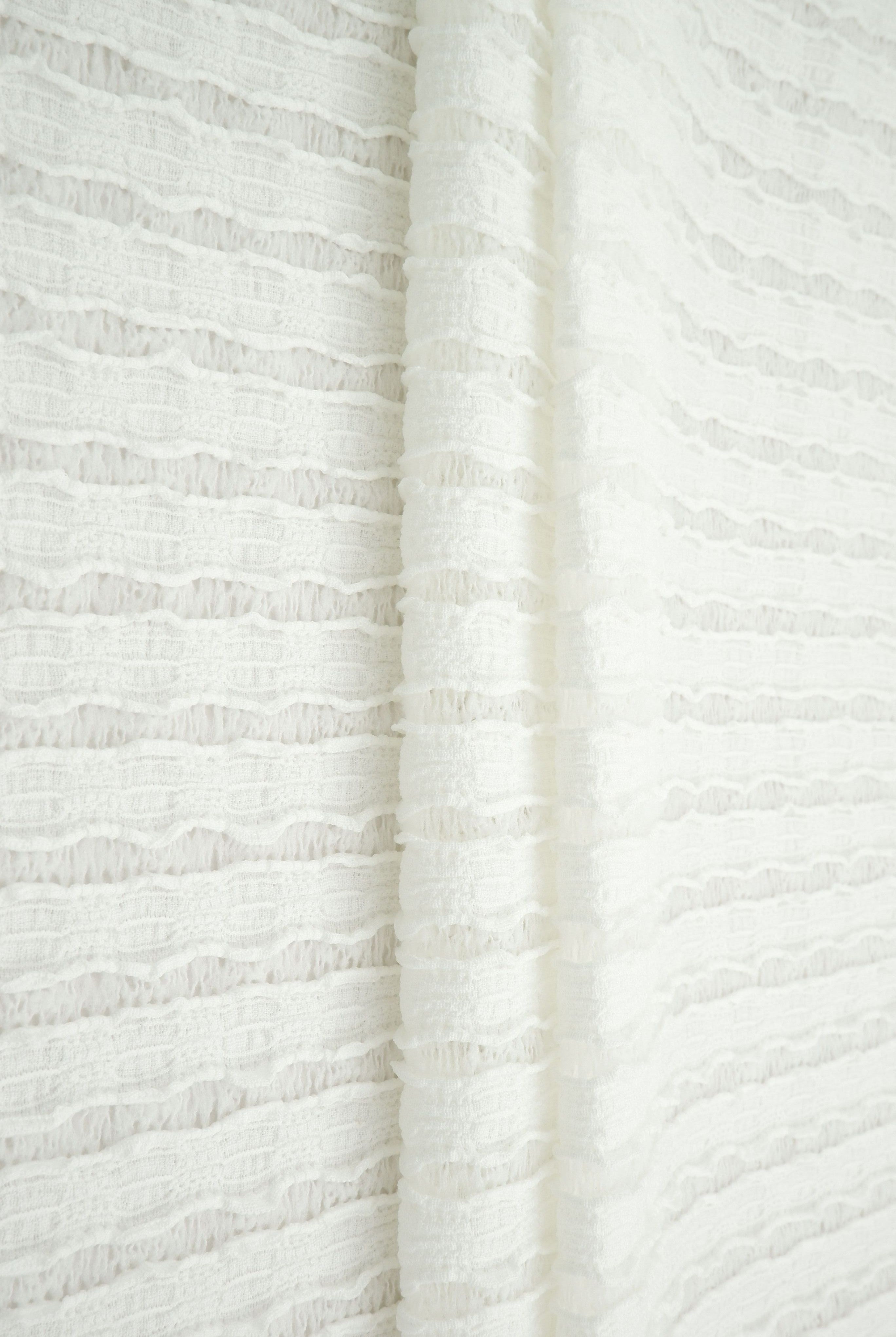 LACE4508 IVORY BLOUSE BODYSUIT BOTTOMS DRESS LACE PANTS POLYESTER SKIRTS SOLID SPANDEX STRIPE TOPS