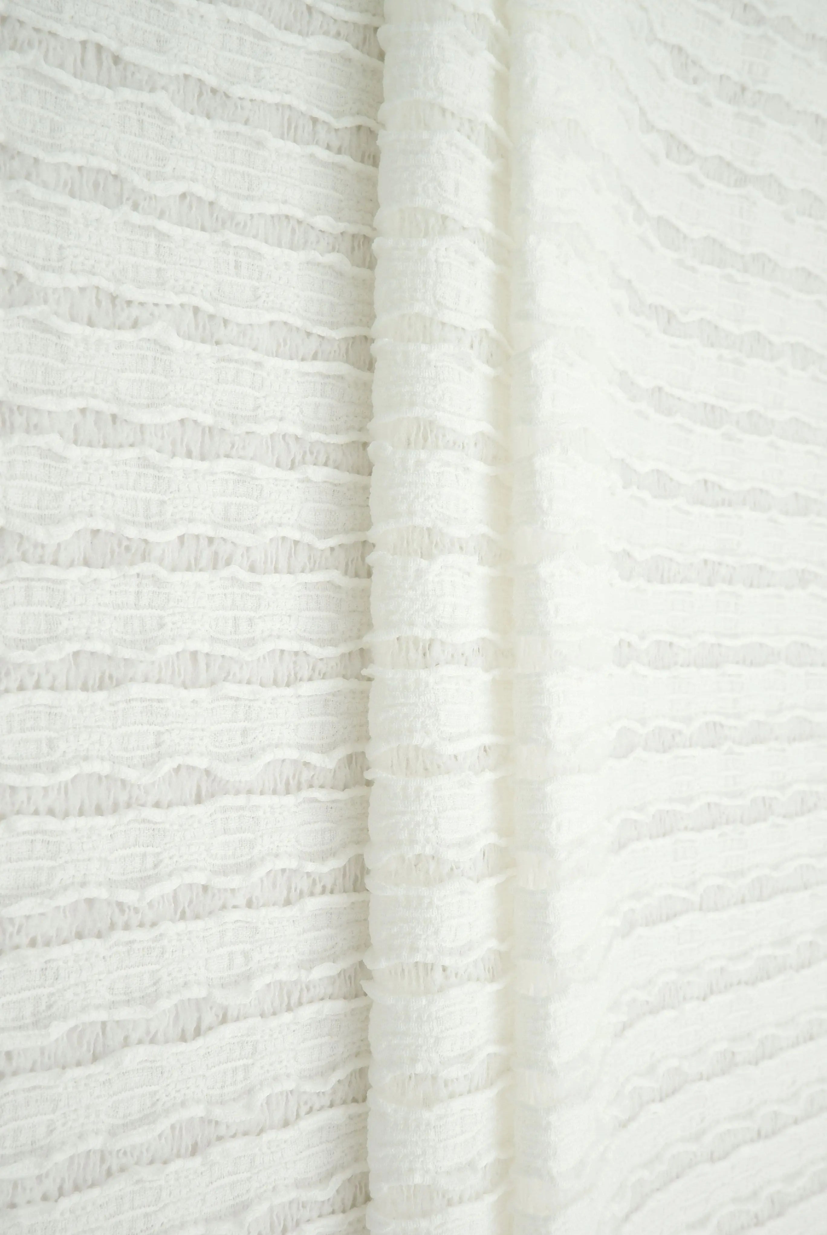 LACE4508 IVORY BLOUSE BODYSUIT BOTTOMS DRESS LACE PANTS POLYESTER SKIRTS SOLID SPANDEX STRIPE TOPS