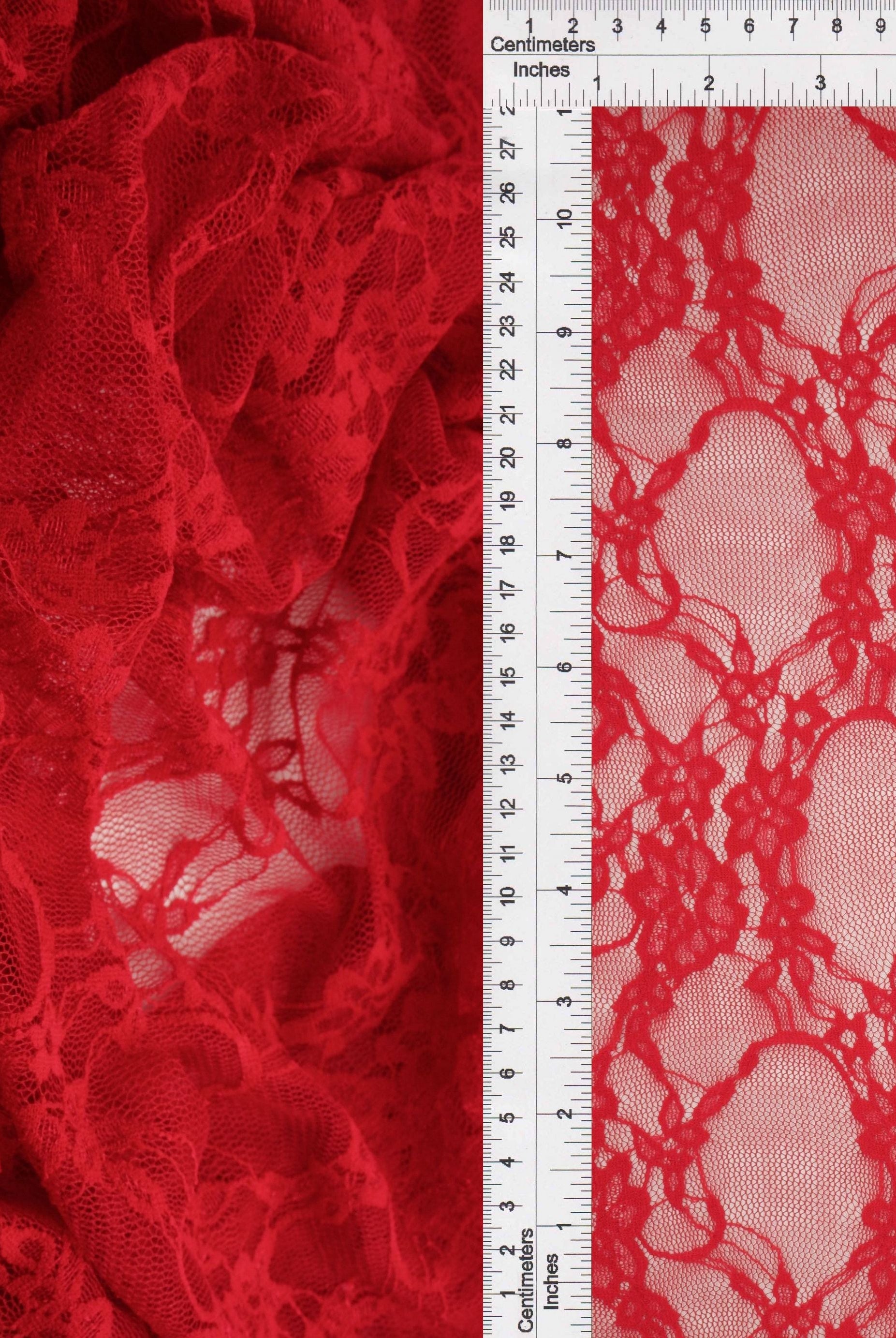 Nylon Floral Lace Fabric - LACE-1483
