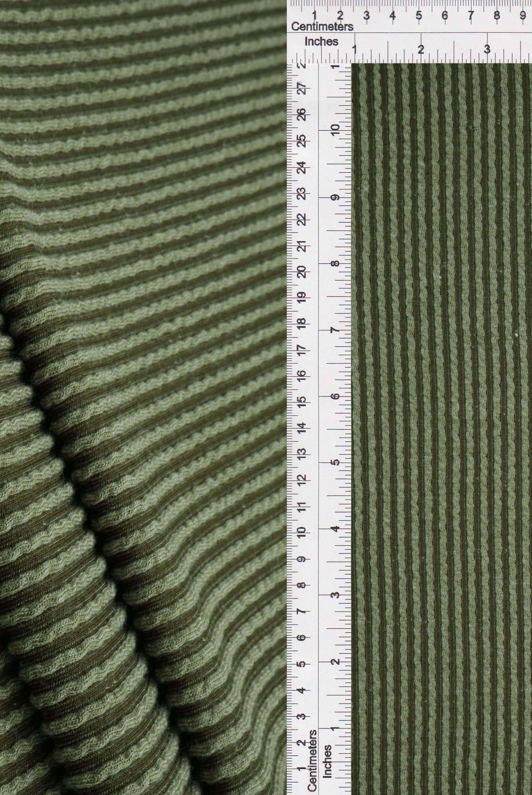 Jacquard Double Knit Rib Stretch Fabric - KNT4463