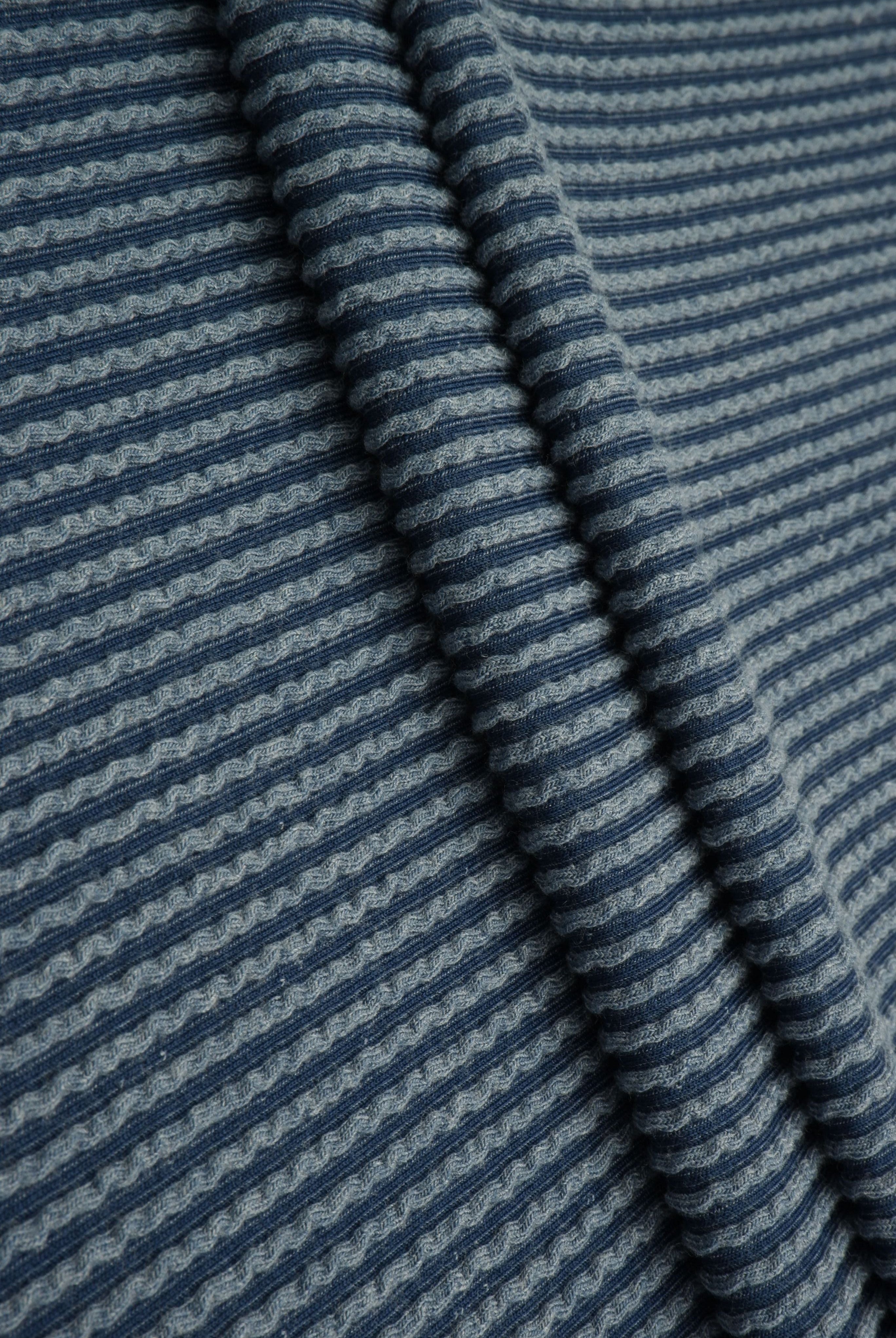 Jacquard Double Knit Rib Stretch Fabric - KNT4463