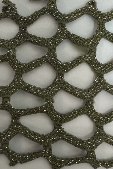 Lurex Fishnet Mesh Stretch Fabric - MESH-4467