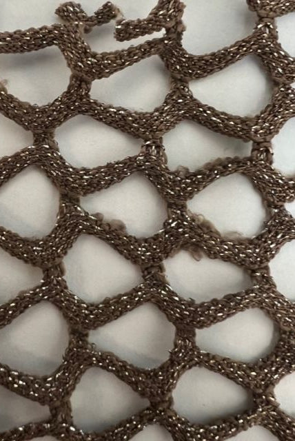 Lurex Fishnet Mesh Stretch Fabric - MESH-4467