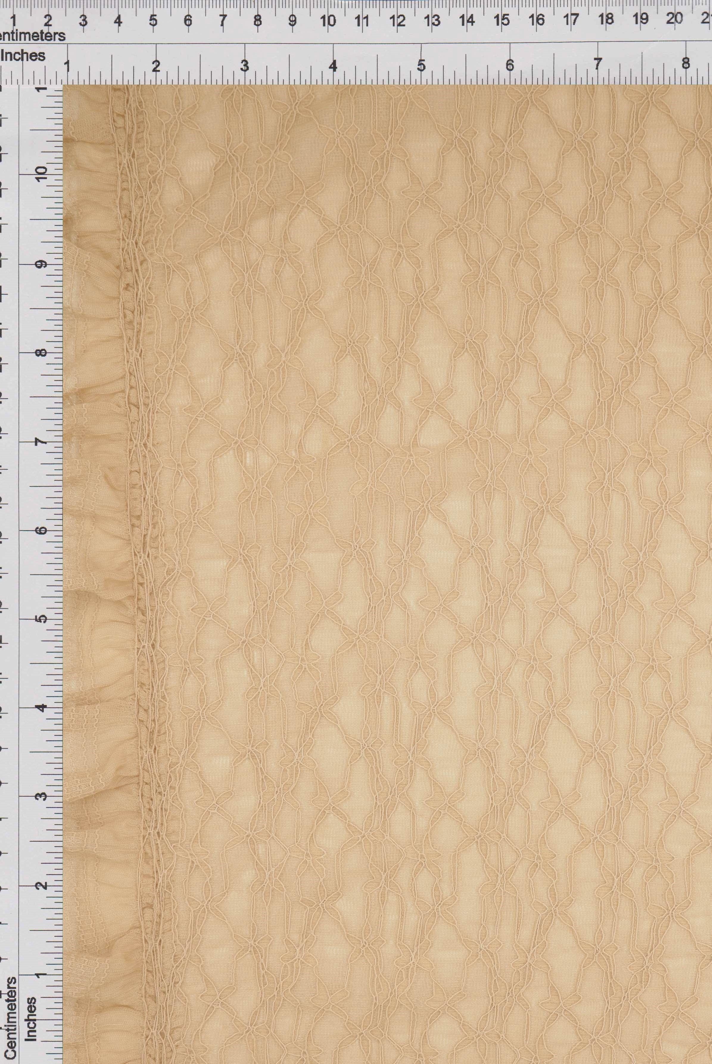 LACE4511 CAMEL BLOUSE BOTTOMS DITSY DRESS FLOWER LACE NYLON PANTS SKIRTS SOLID-B SPANDEX TOPS