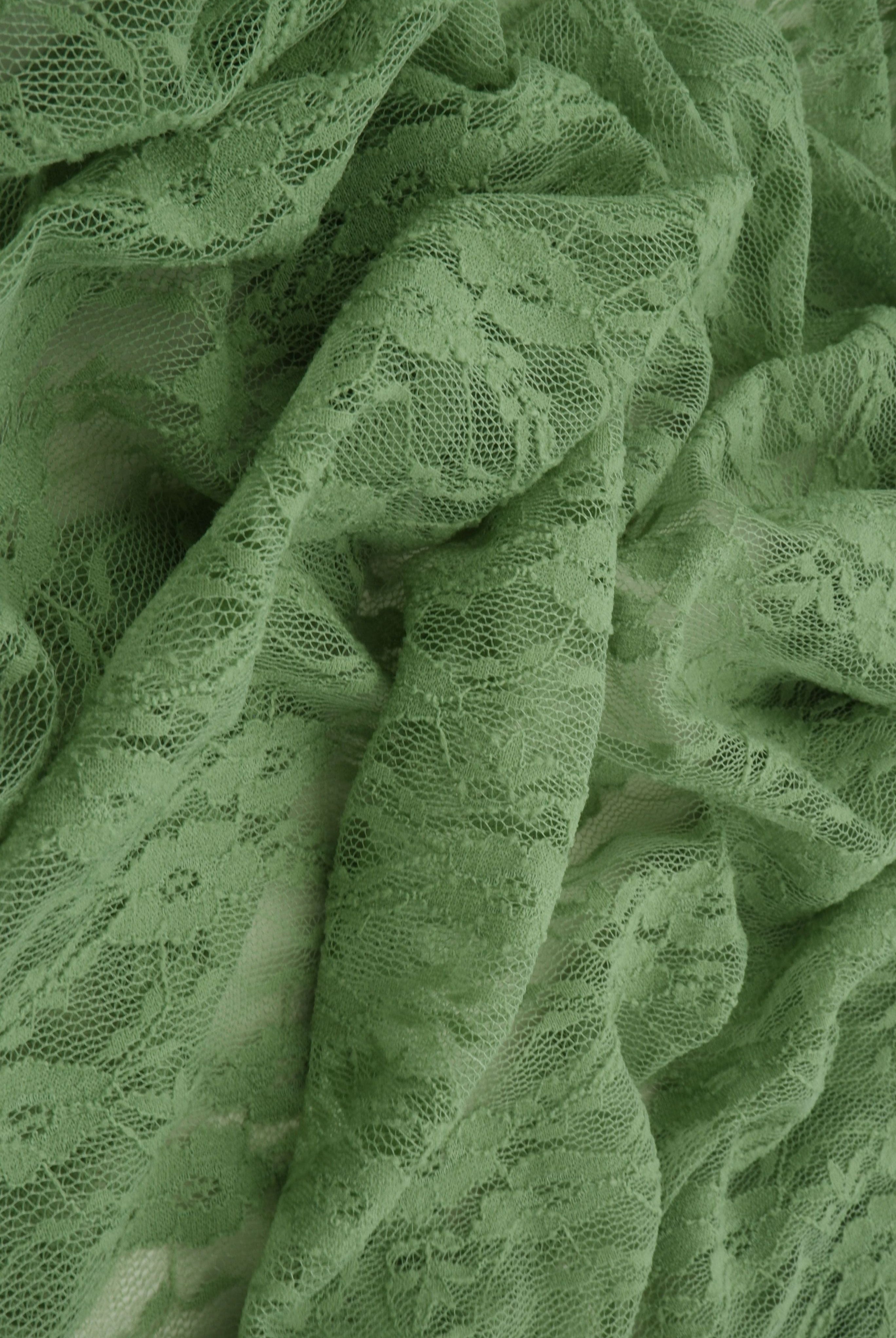 Floral Stretch Lace Fabric - LACE-4481