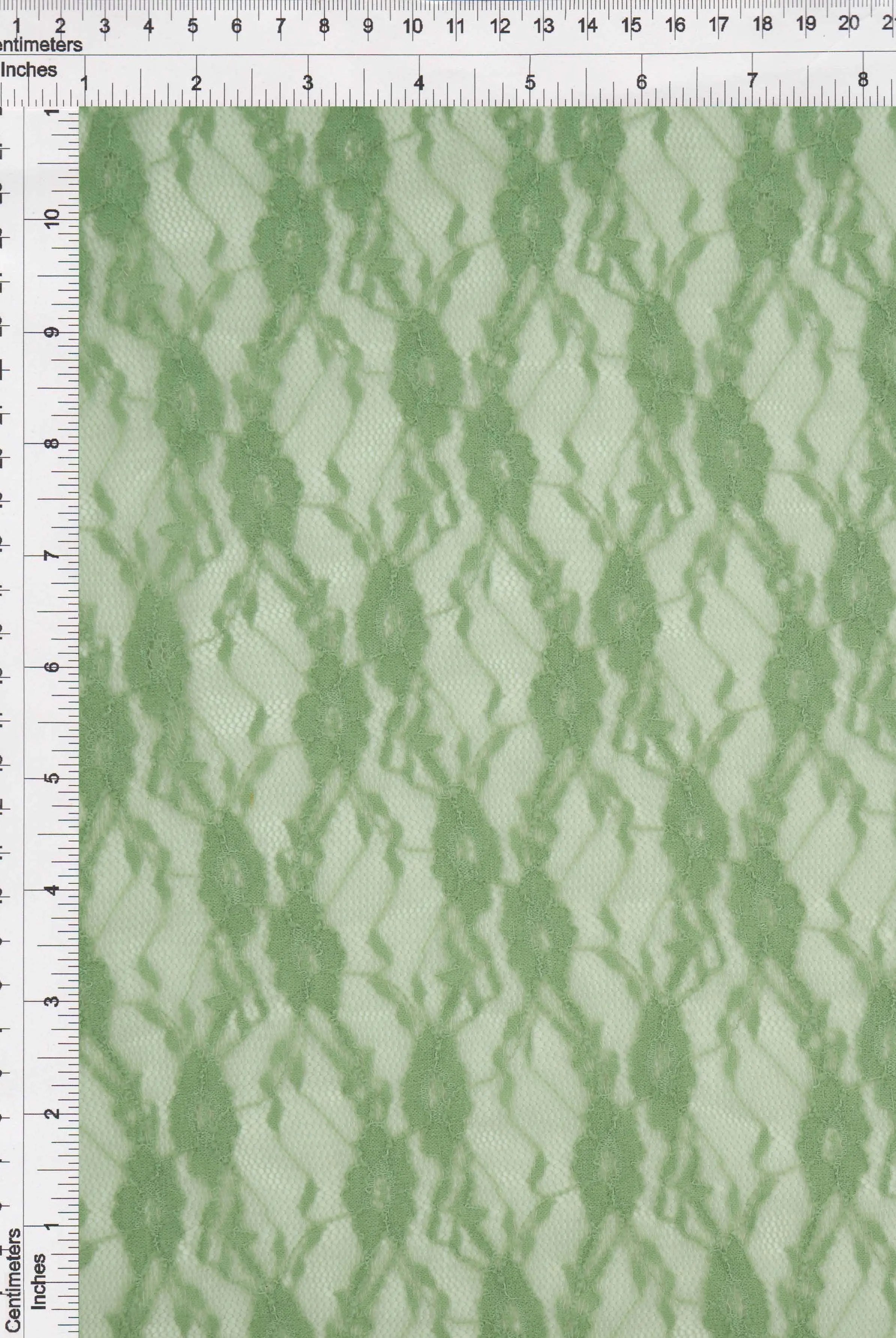 LACE-4481 SAGE BLOUSE BODYSUIT DRESS FLORAL LACE LOUNGEWEAR NO-PRINT NYLON SOLID SPANDEX T-SHIRT TOPS TUNICS