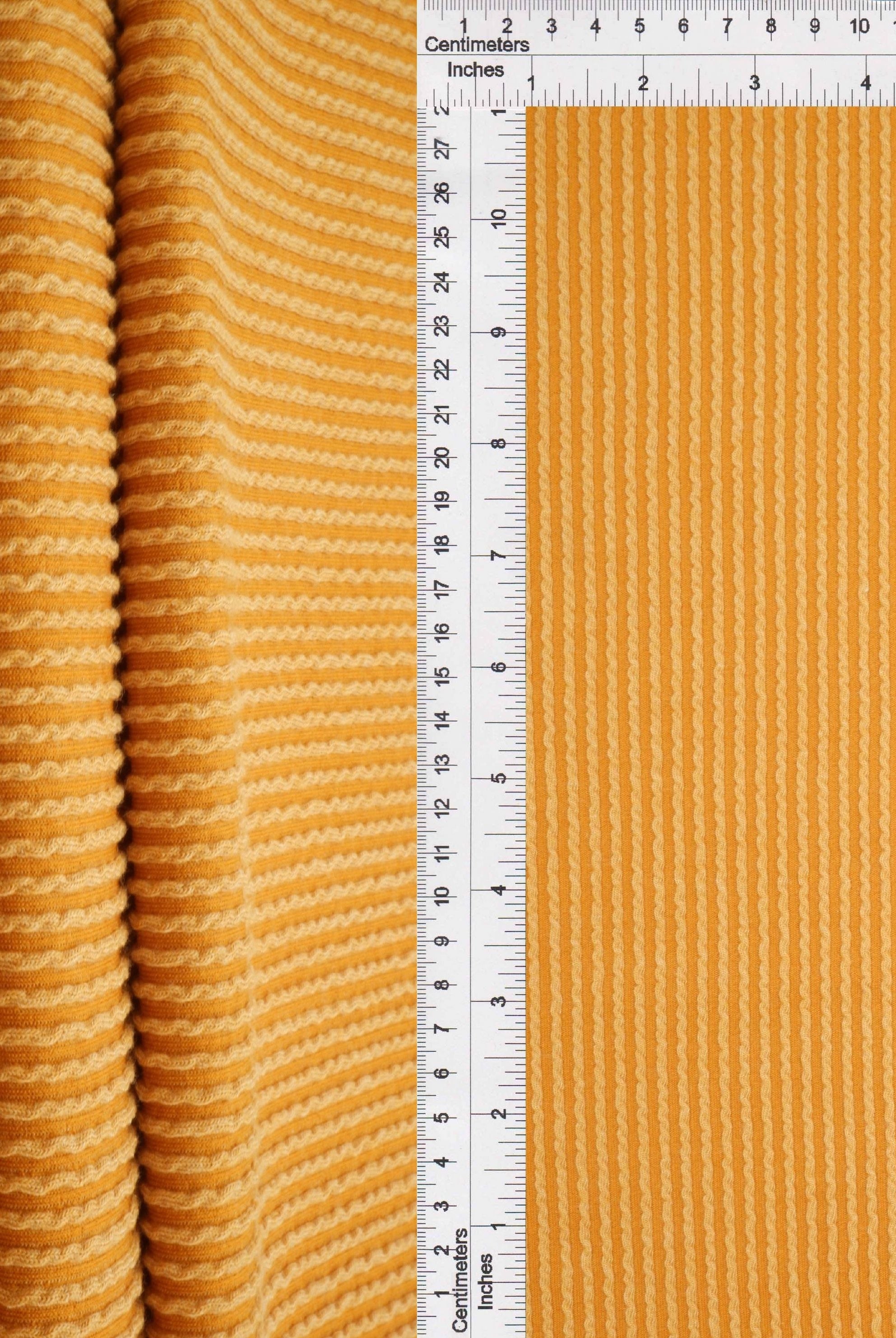 Jacquard Double Knit Rib Stretch Fabric - KNT4463