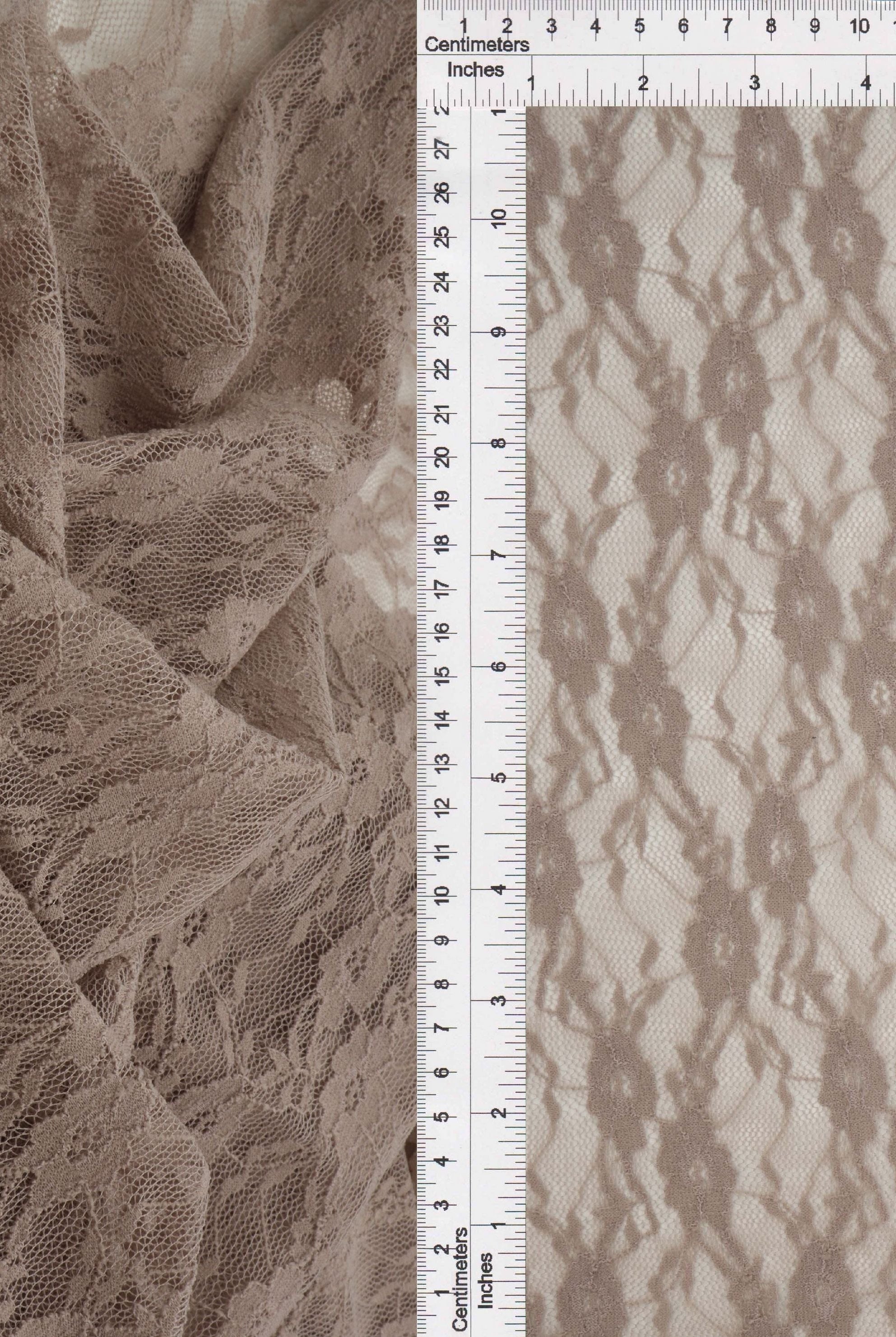 Floral Stretch Lace Fabric - LACE-4481