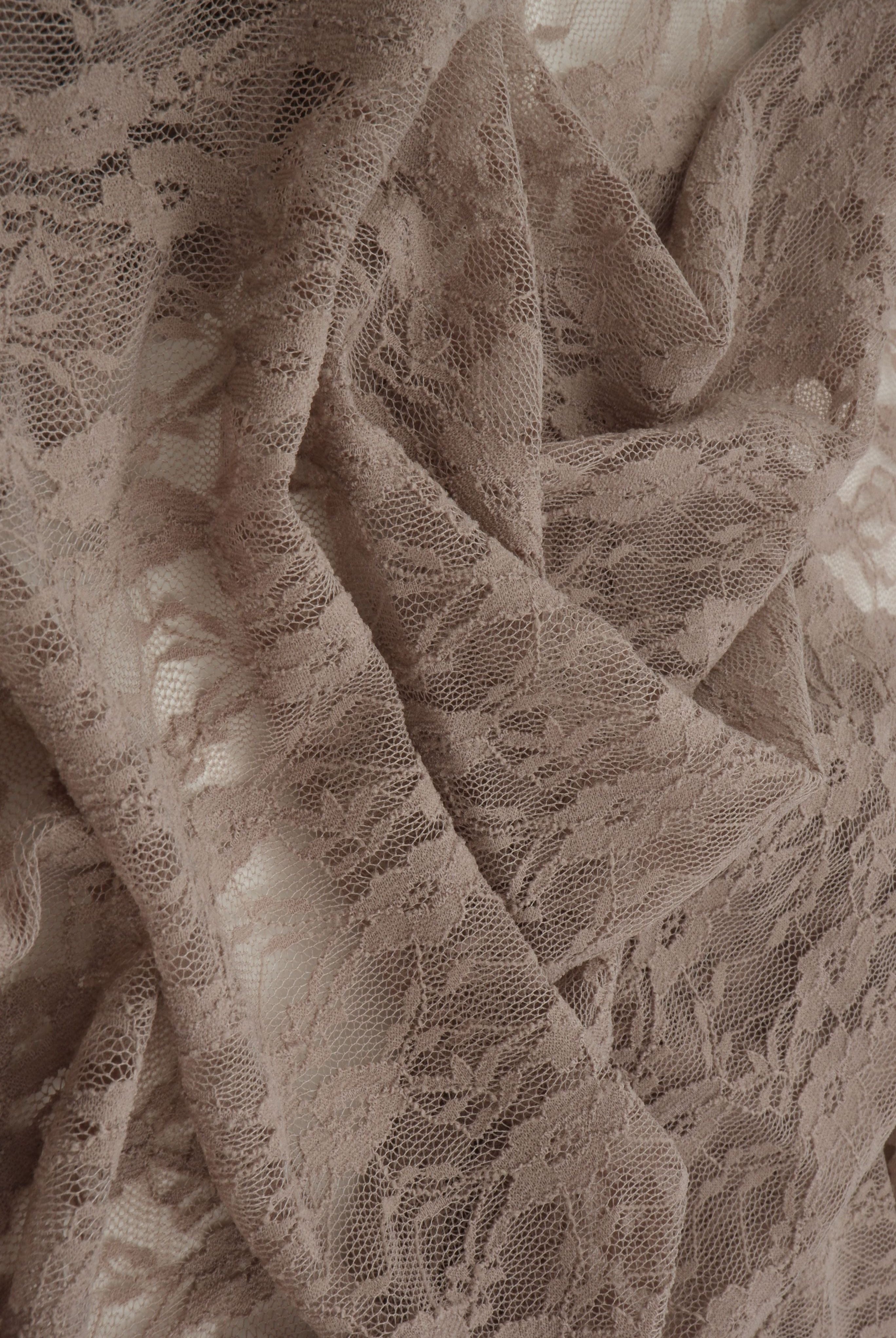 Floral Stretch Lace Fabric - LACE-4481