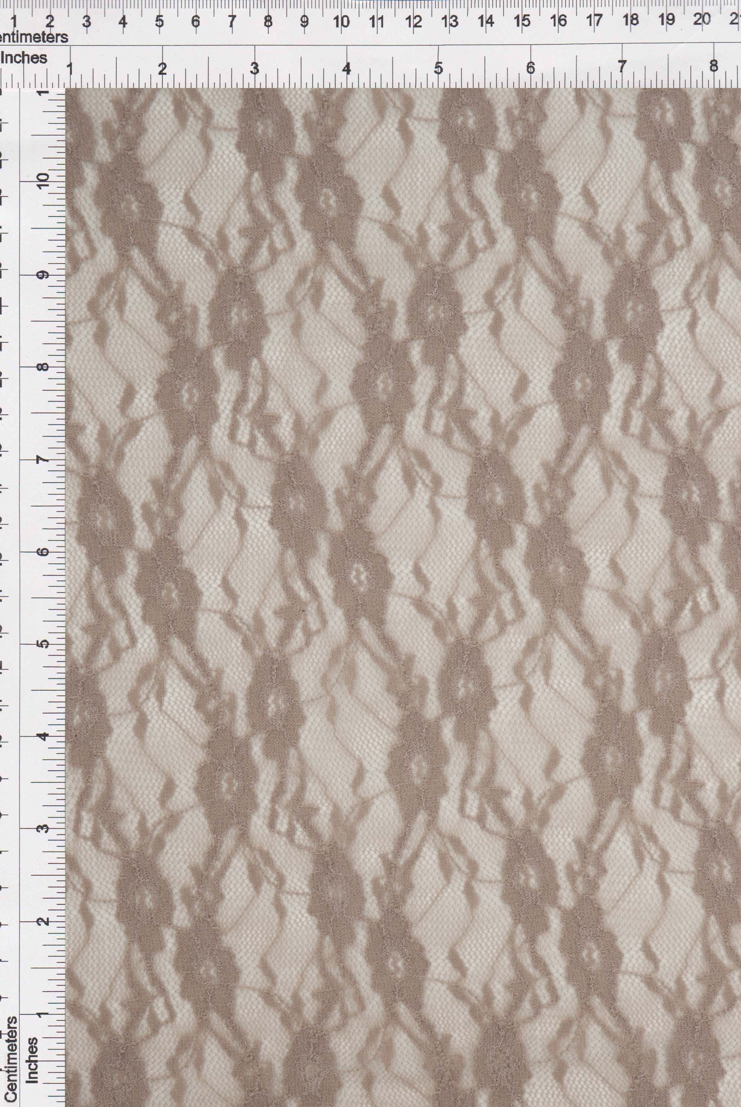 Floral Stretch Lace Fabric - LACE-4481