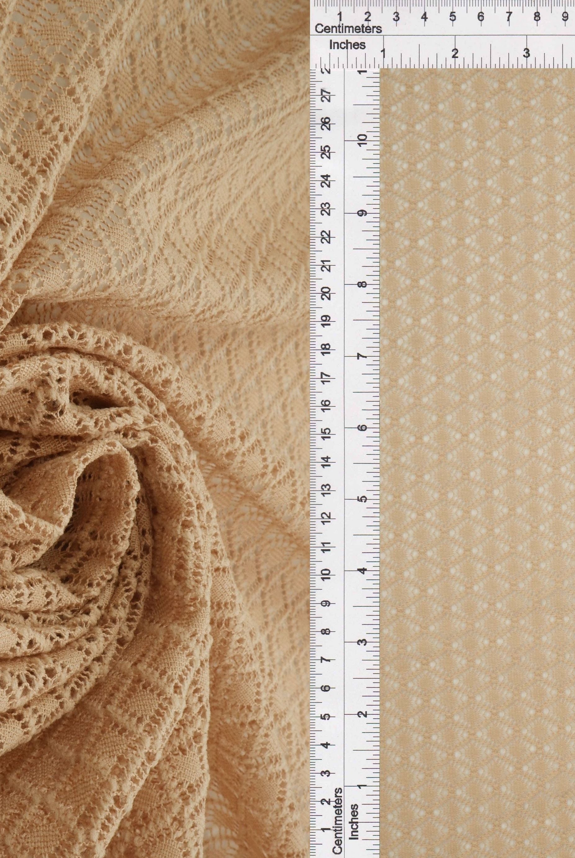 Warp Lace Fleece Knit - KNT4536