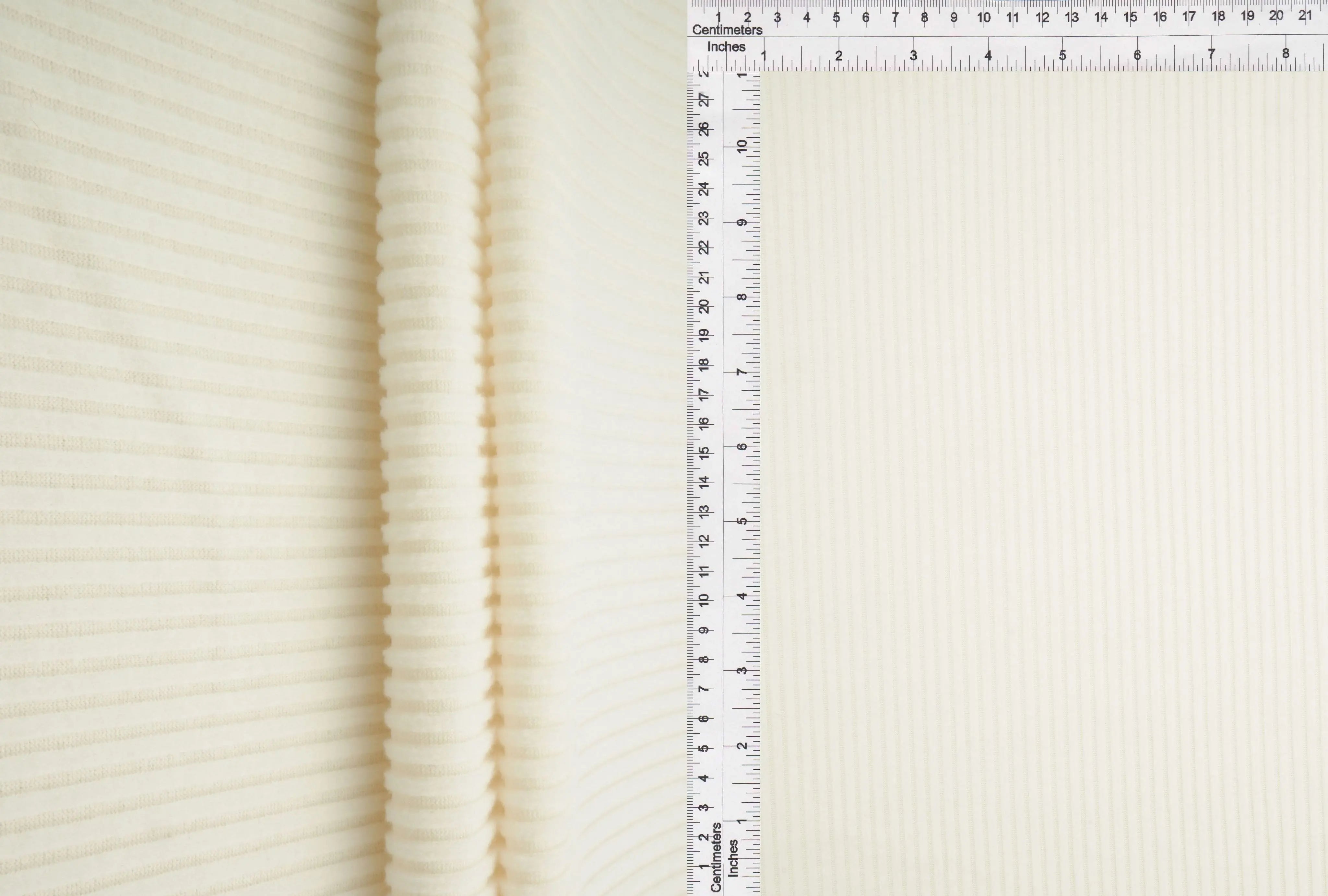 Ribbed Interlock Fleece Knit Fabric - KNT4539