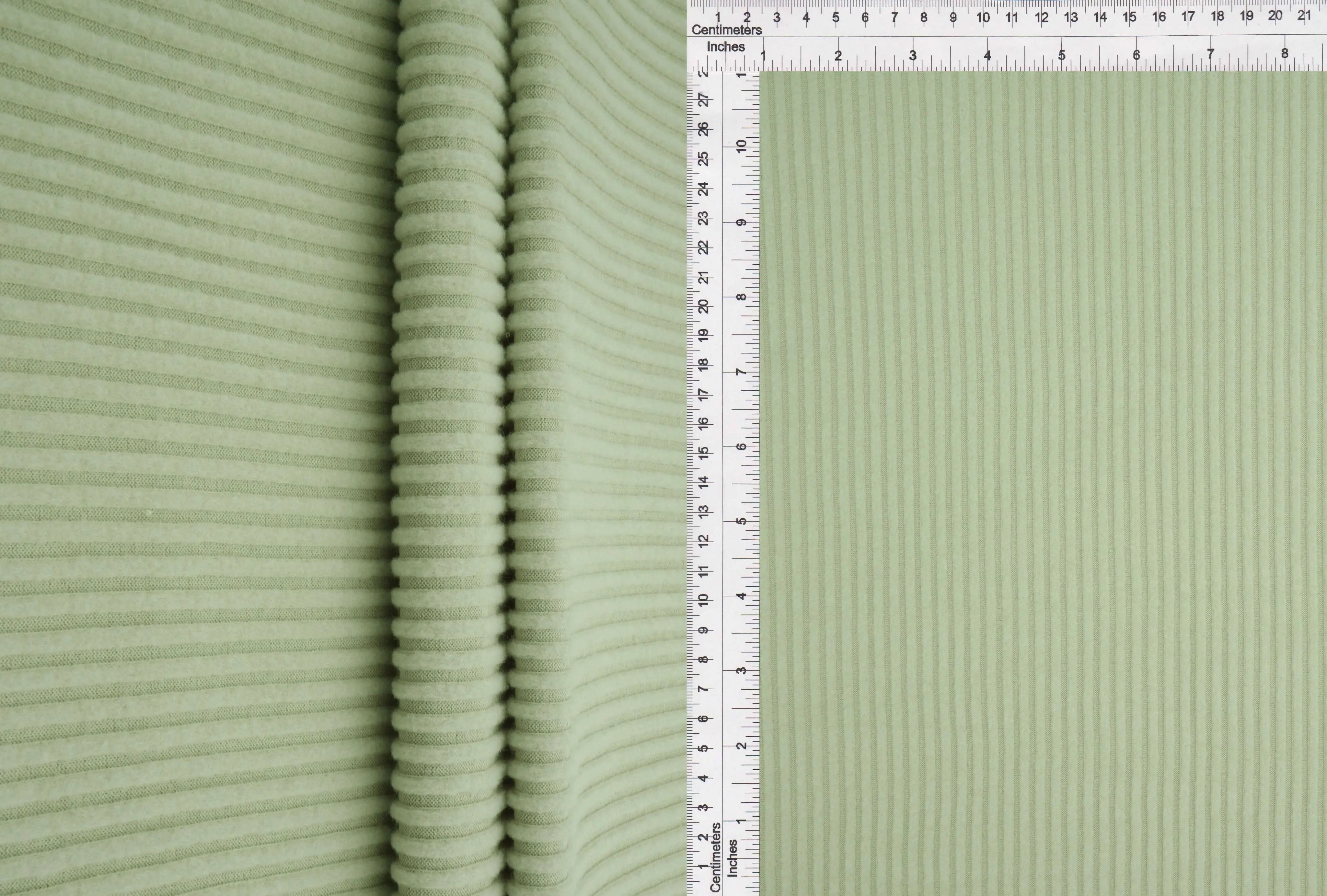 Ribbed Interlock Fleece Knit Fabric - KNT4539