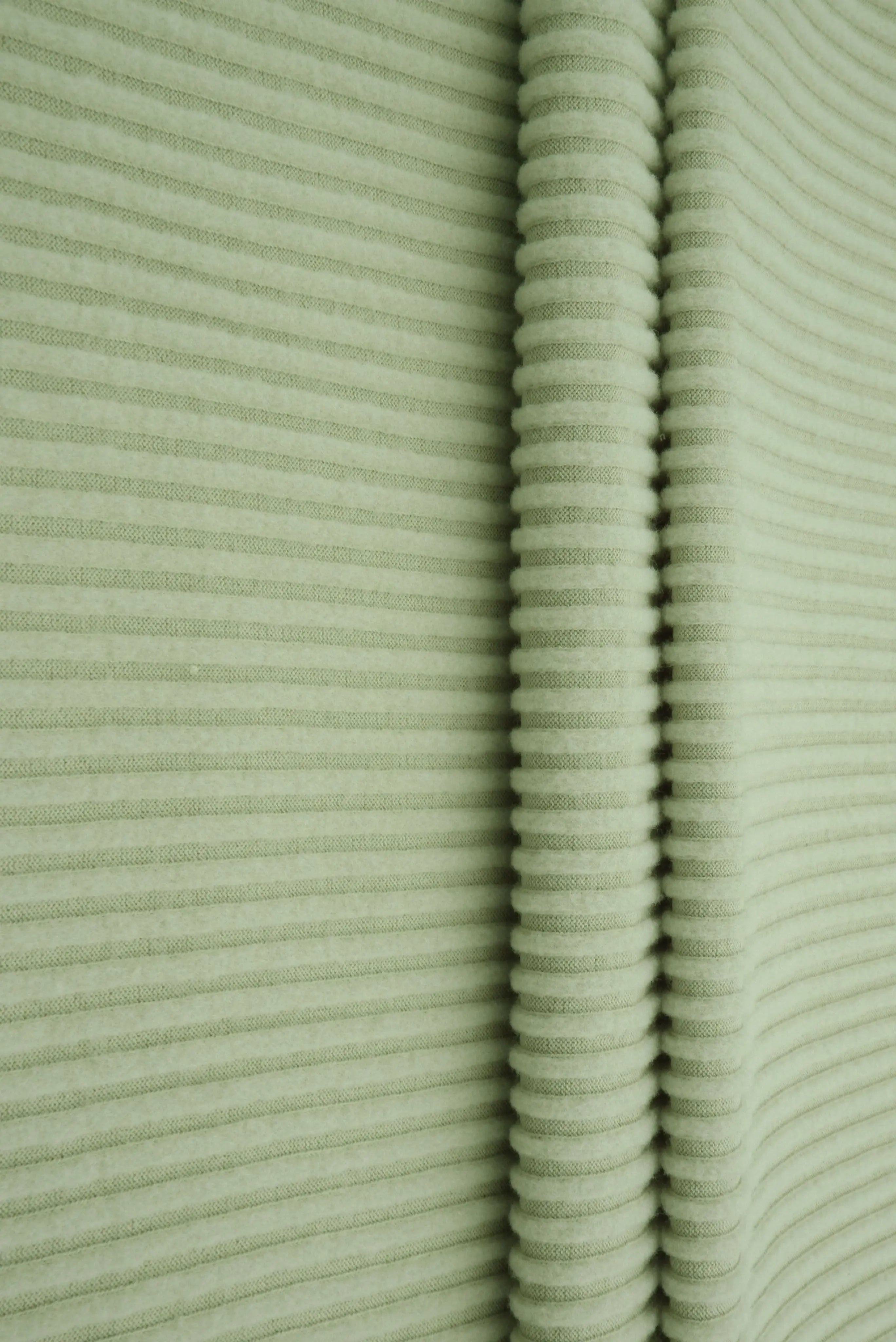Ribbed Interlock Fleece Knit Fabric - KNT4539