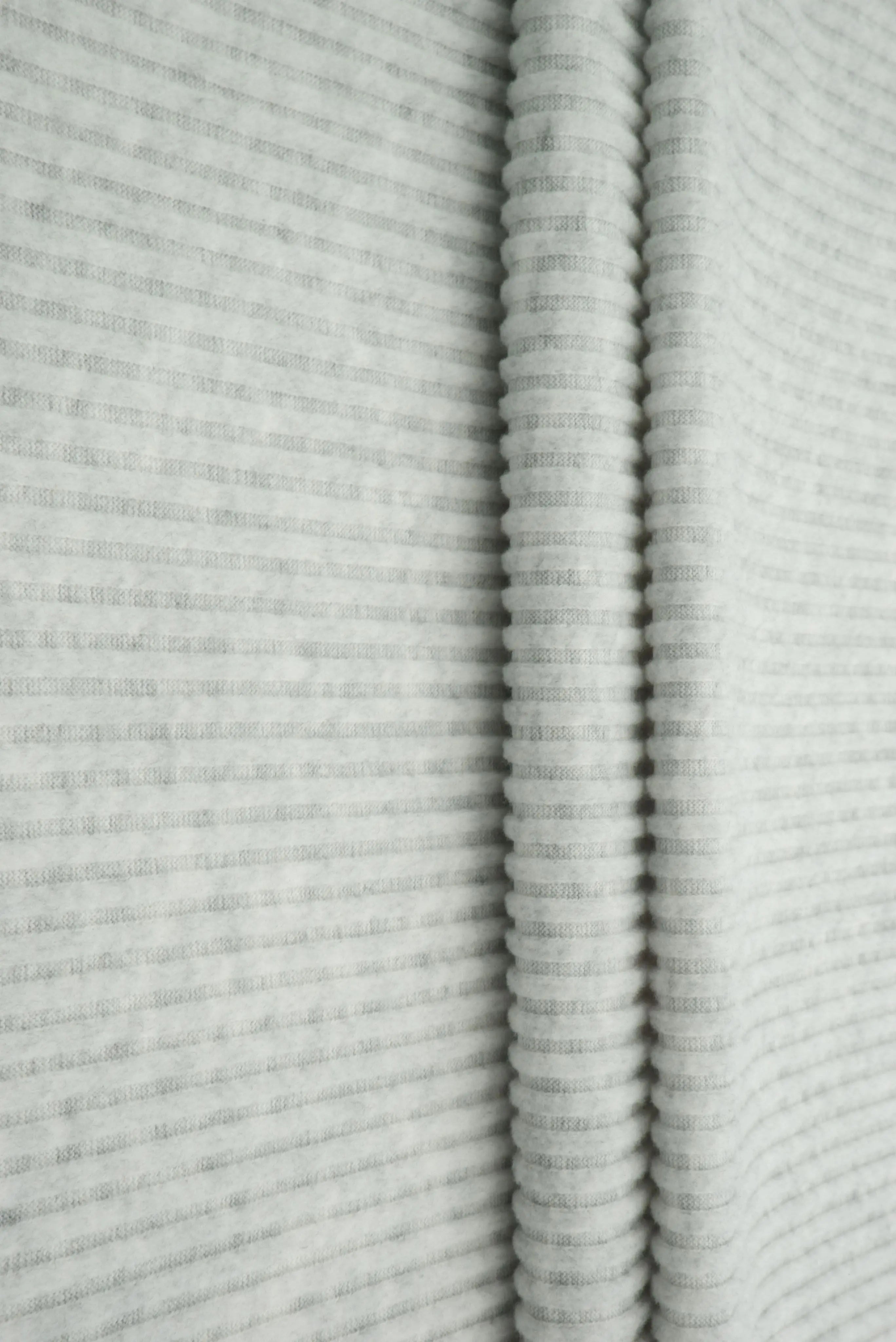 Ribbed Interlock Fleece Knit Fabric - KNT4539