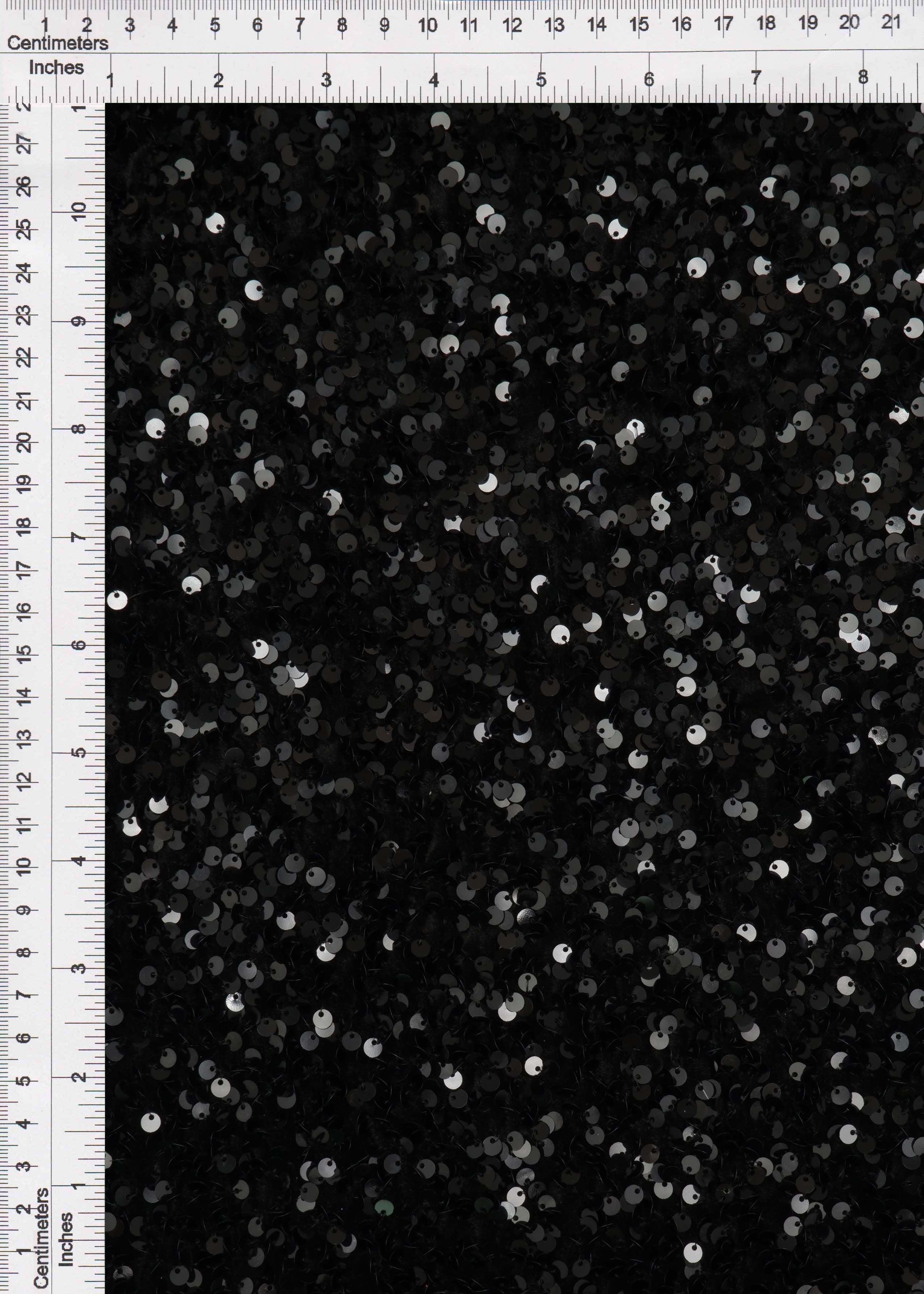 Velvet Sequin Stretch Fabric - KNT4545