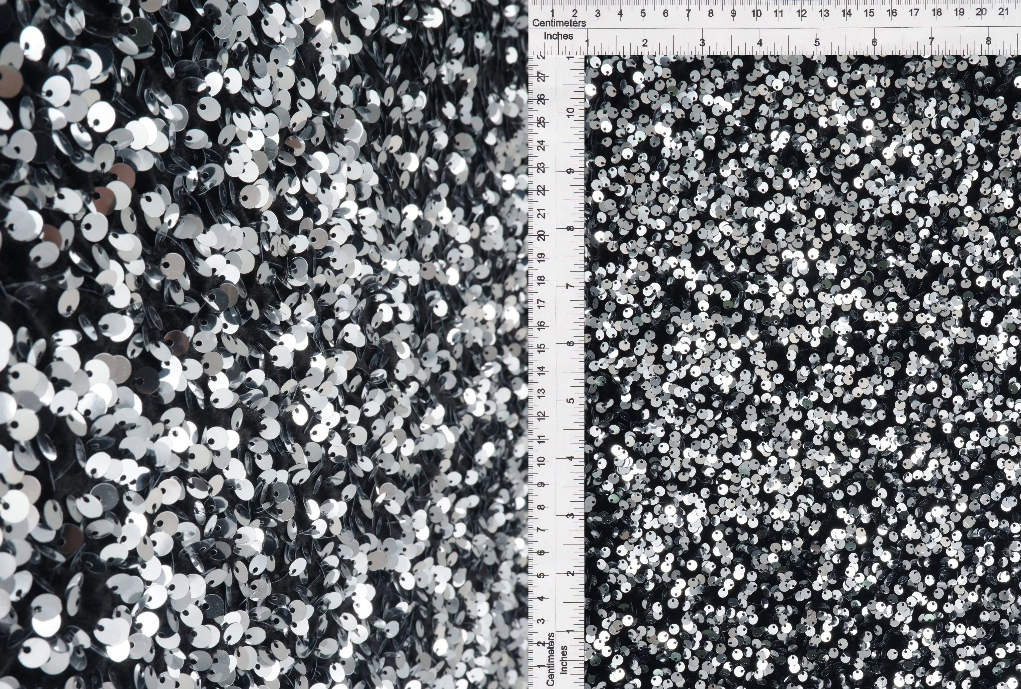 Velvet Sequin Stretch Fabric - KNT4545