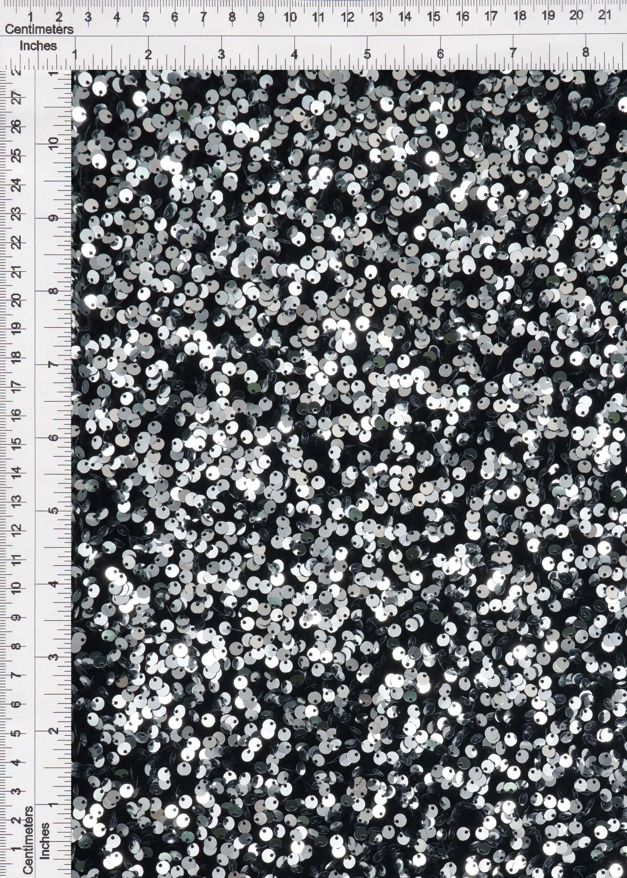 Velvet Sequin Stretch Fabric - KNT4545