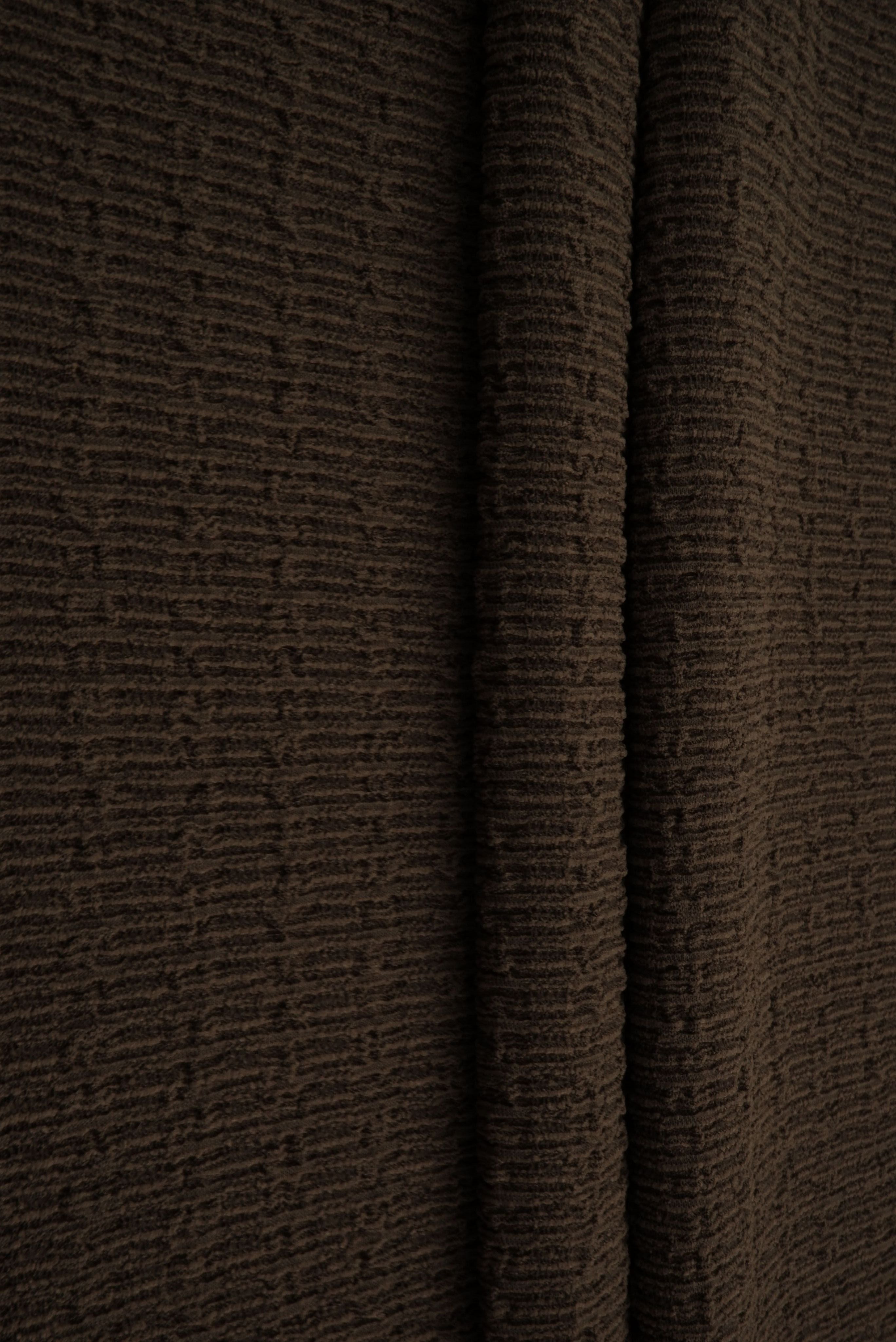 CRP4473 BROWN ACTIVEWEAR BODYSUIT BOTTOMS CREPE DRESS JERSEY NO-PRINT POLYESTER SOLID SPANDEX WOVEN