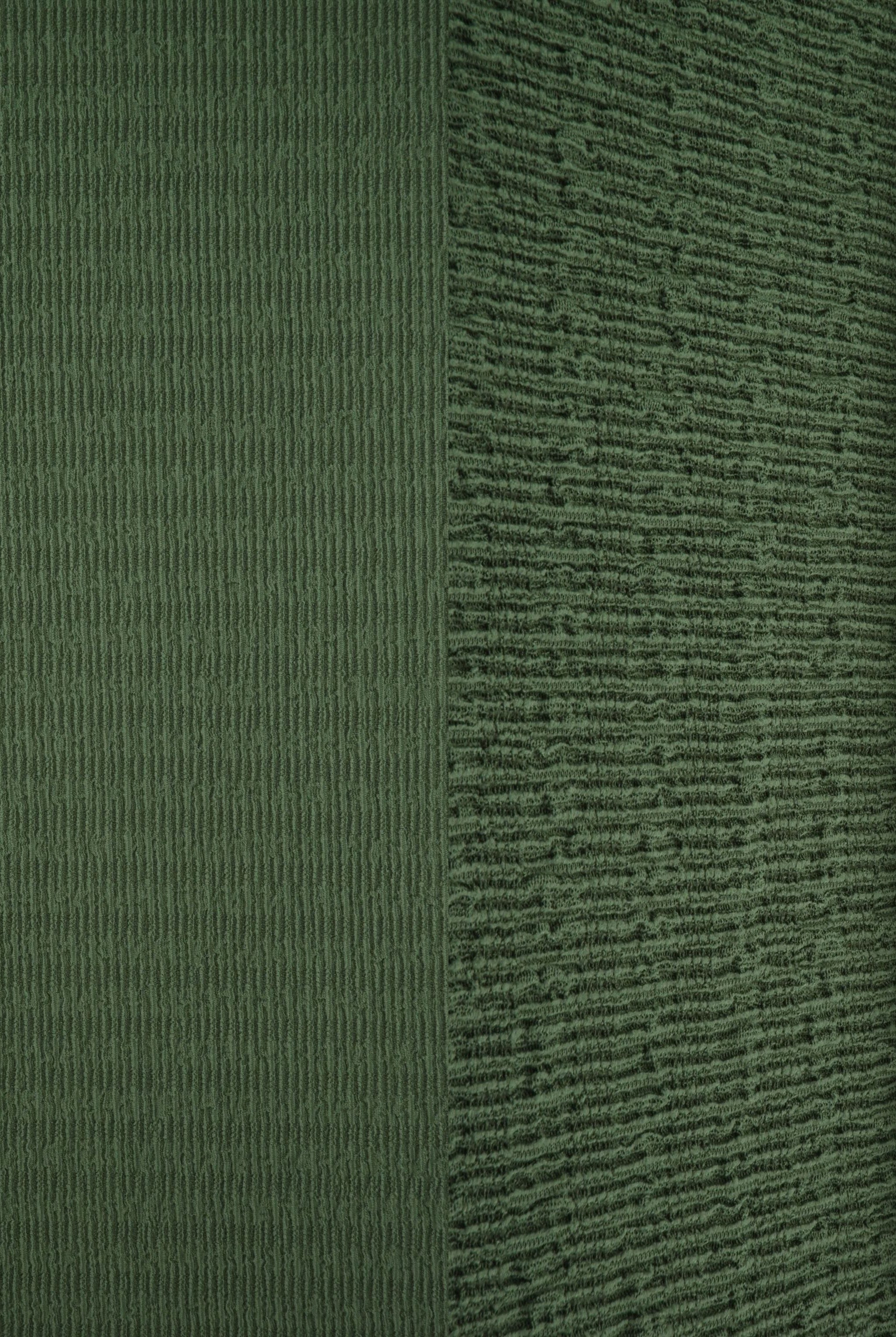 CRP4473 OLIVE VINTAGE ACTIVEWEAR BODYSUIT BOTTOMS CREPE DRESS JERSEY NO-PRINT POLYESTER SOLID SPANDEX WOVEN