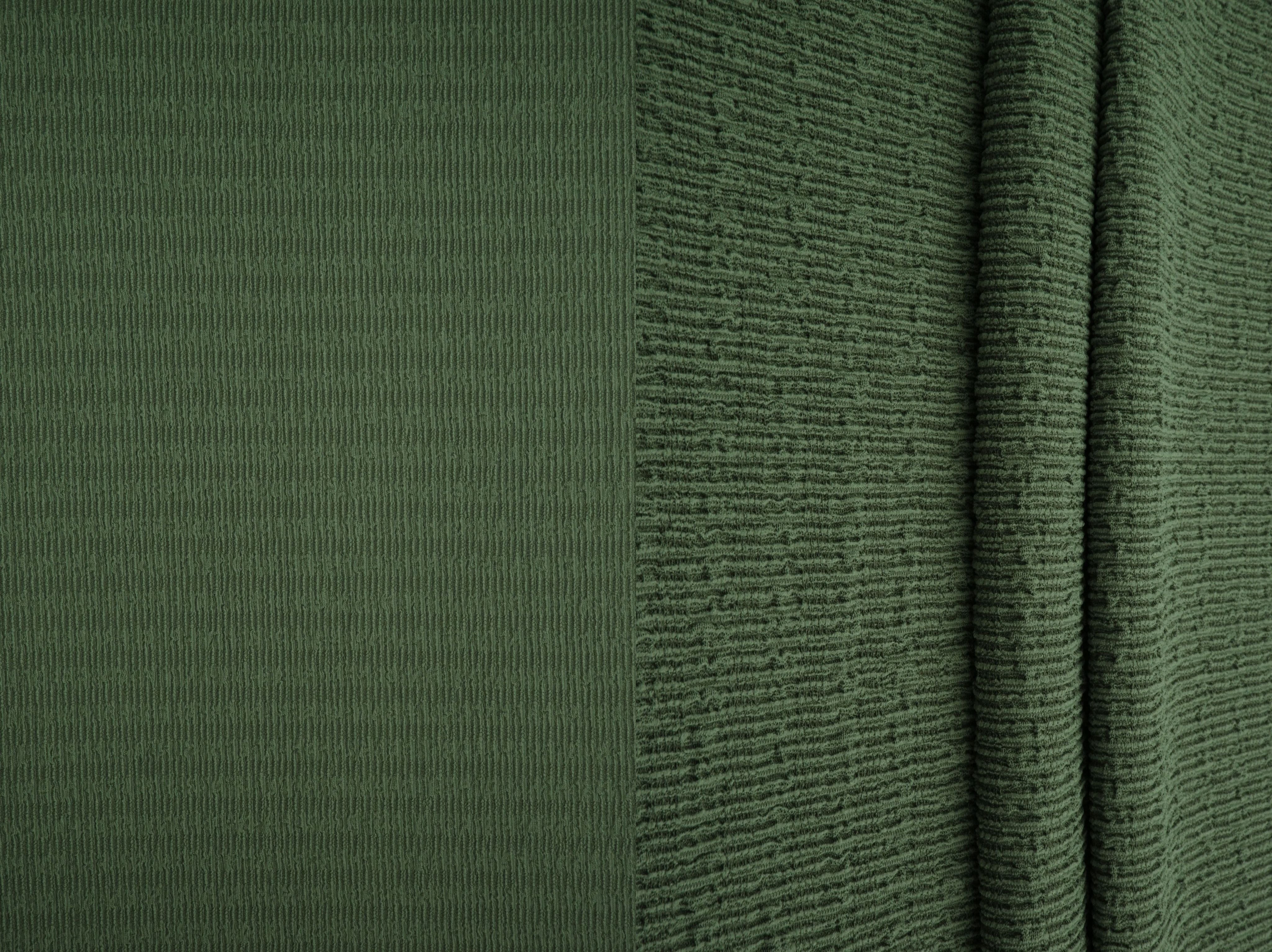 CRP4473 OLIVE VINTAGE ACTIVEWEAR BODYSUIT BOTTOMS CREPE DRESS JERSEY NO-PRINT POLYESTER SOLID SPANDEX WOVEN