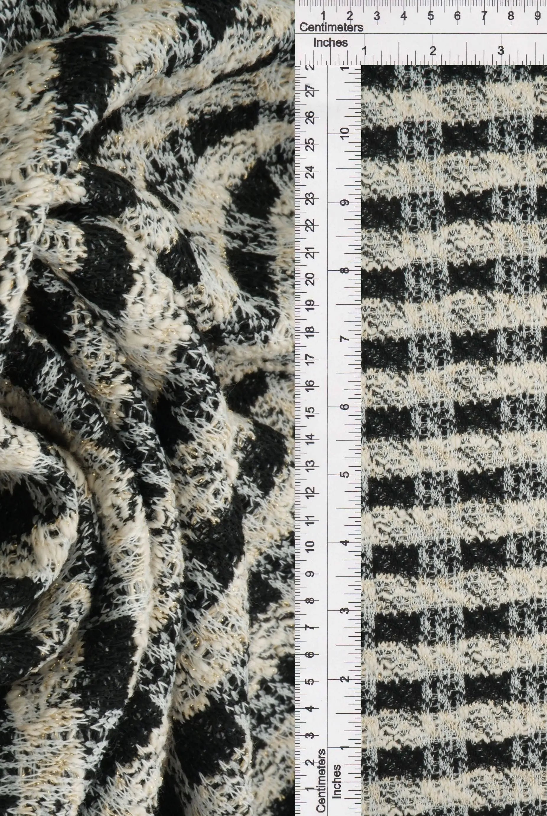 KNT4549 BLACK BOTTOMS CHECKERED COTTON DRESS KNIT OUTERWEAR PANTS POLYESTER SKIRTS SPANDEX STRETCH TUNICS YARN DYED