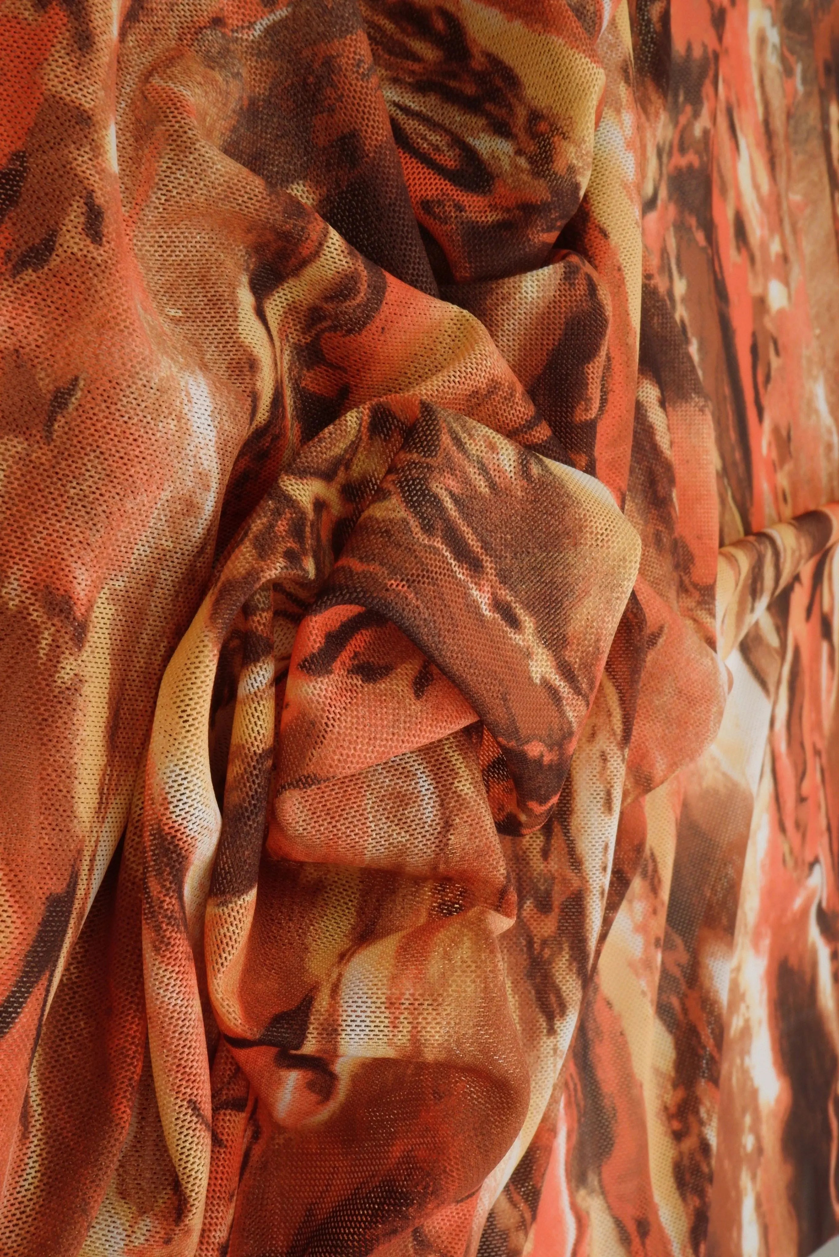 Abstract Digital Mesh Stretch Fabric - MESH-MS11251D