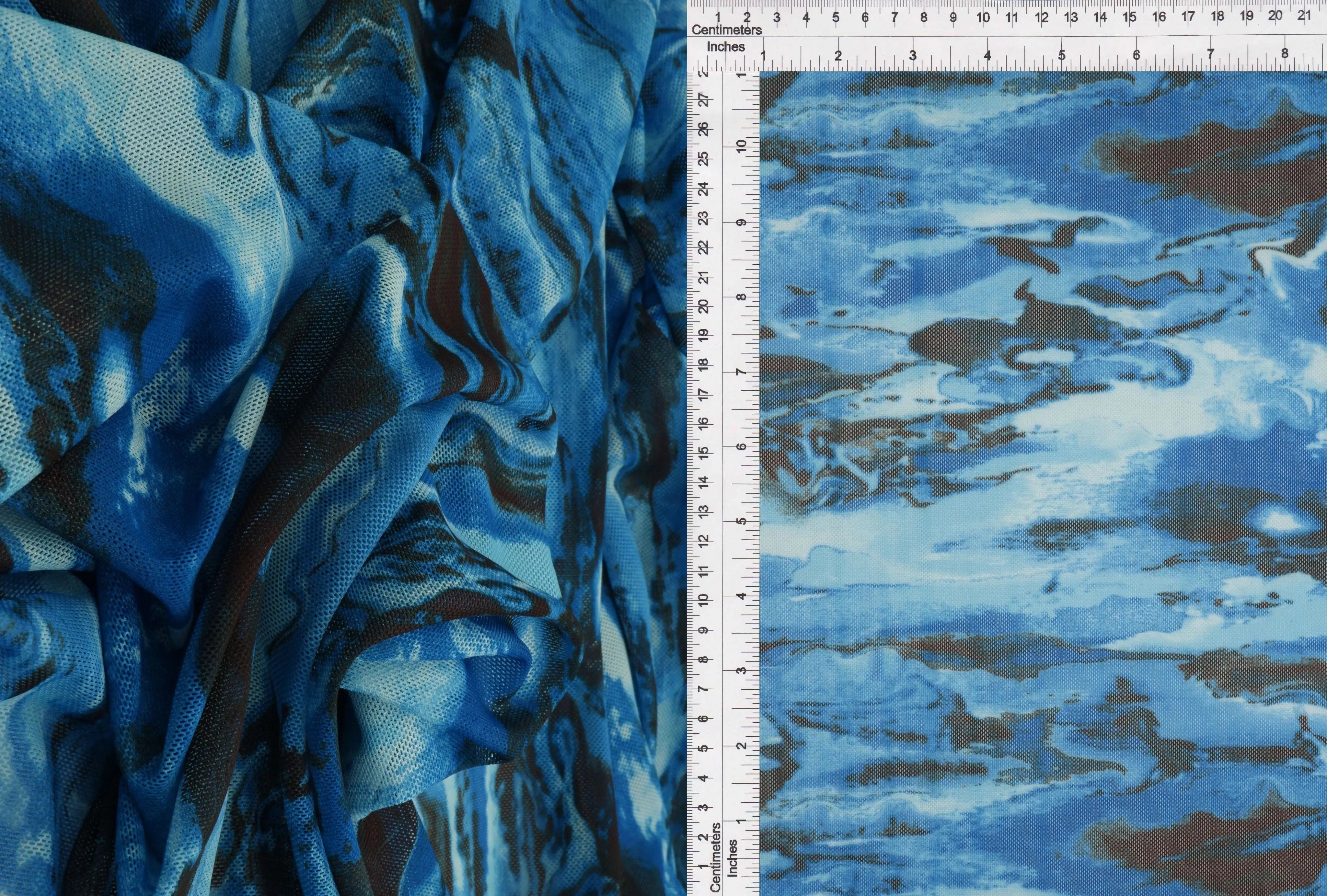Abstract Digital Mesh Stretch Fabric - MESH-MS11251D
