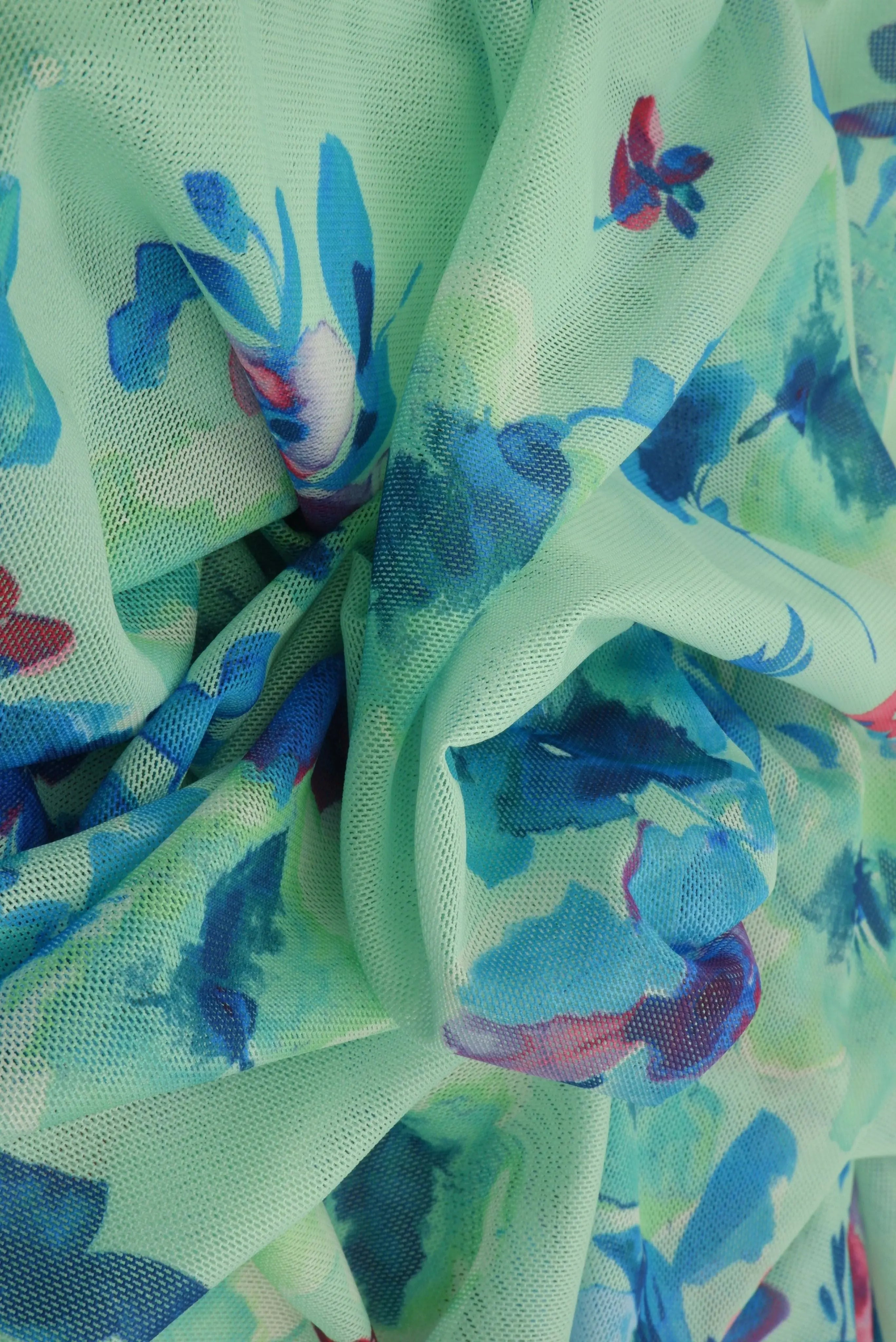 Floral Digital Mesh Fabric - MESH-MS11311D