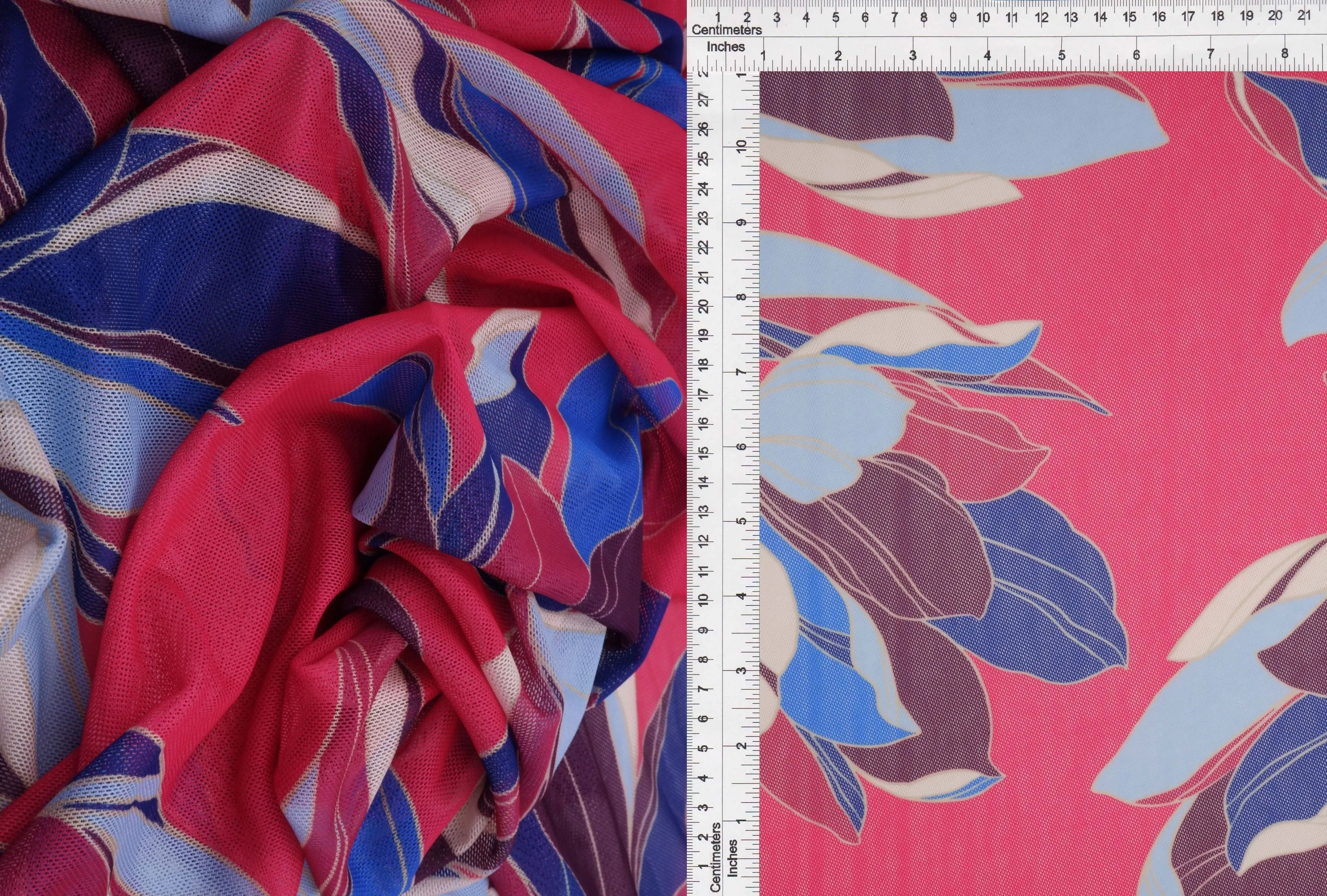 Floral Digital Mesh Stretch Fabric - MESH-MS11206D