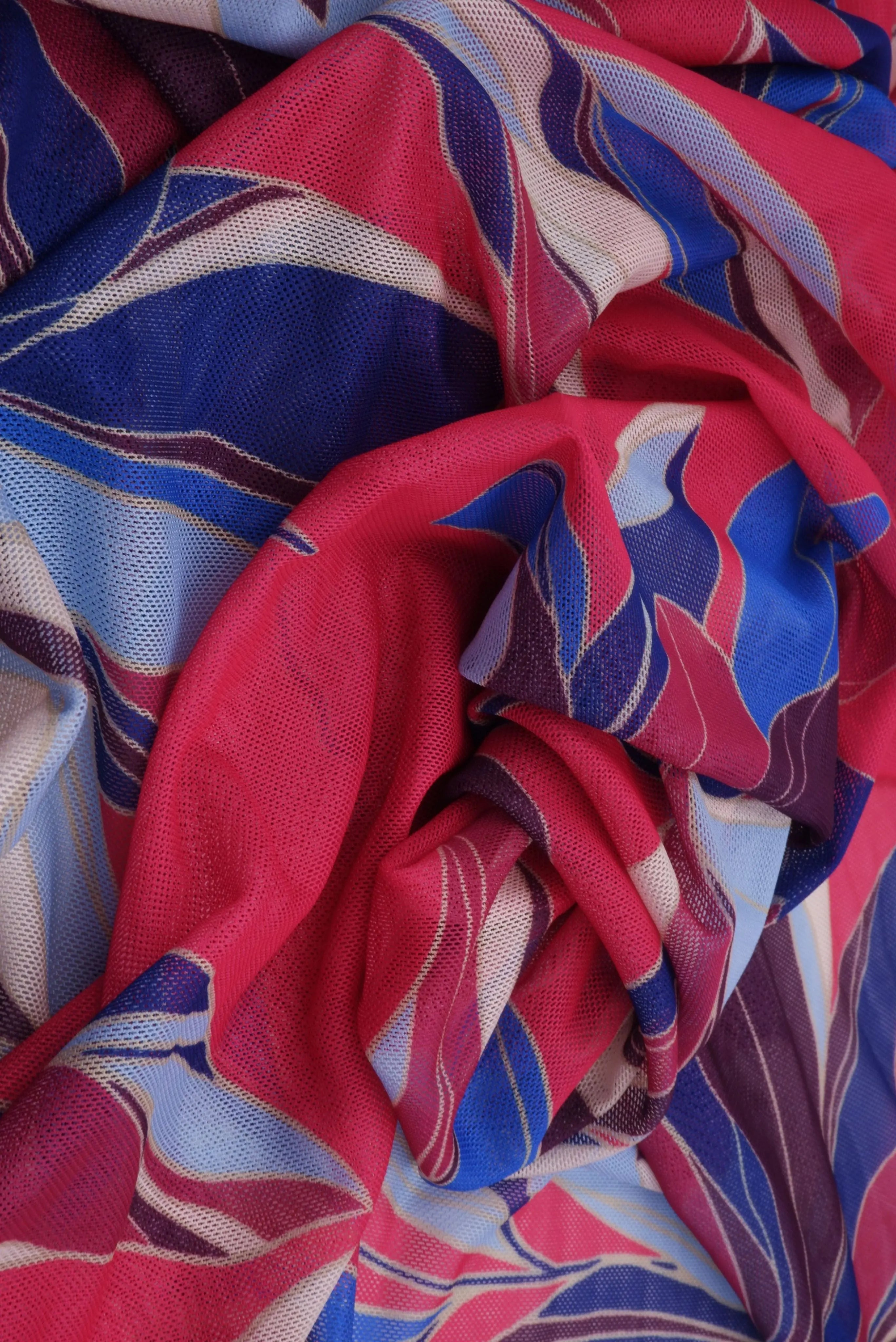 Floral Digital Mesh Stretch Fabric - MESH-MS11206D