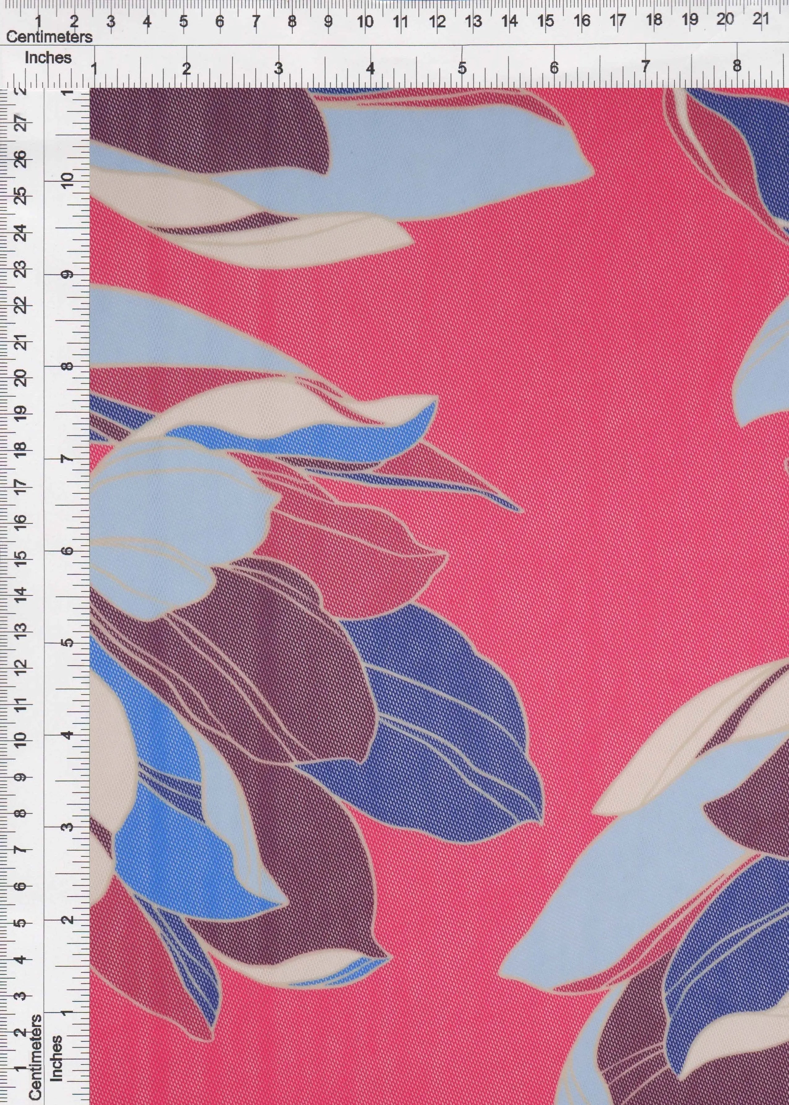 Floral Digital Mesh Stretch Fabric - MESH-MS11206D