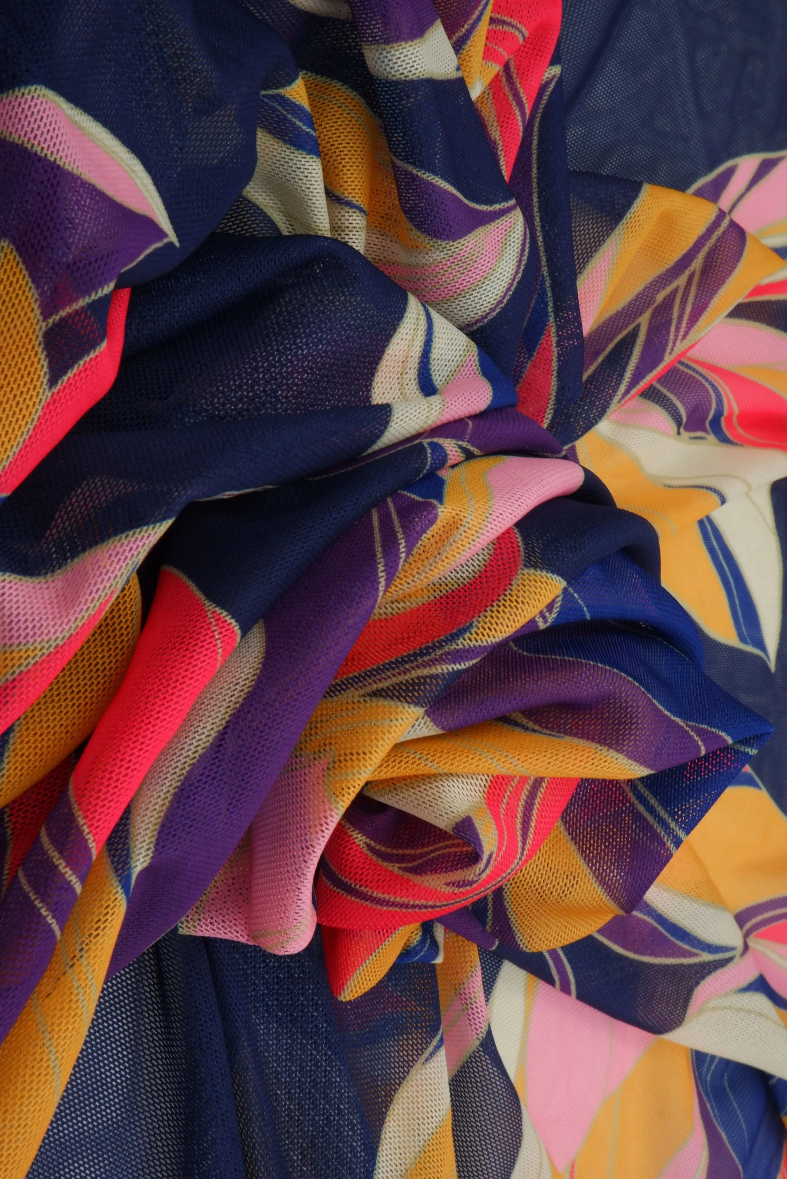 Floral Digital Mesh Stretch Fabric - MESH-MS11206D
