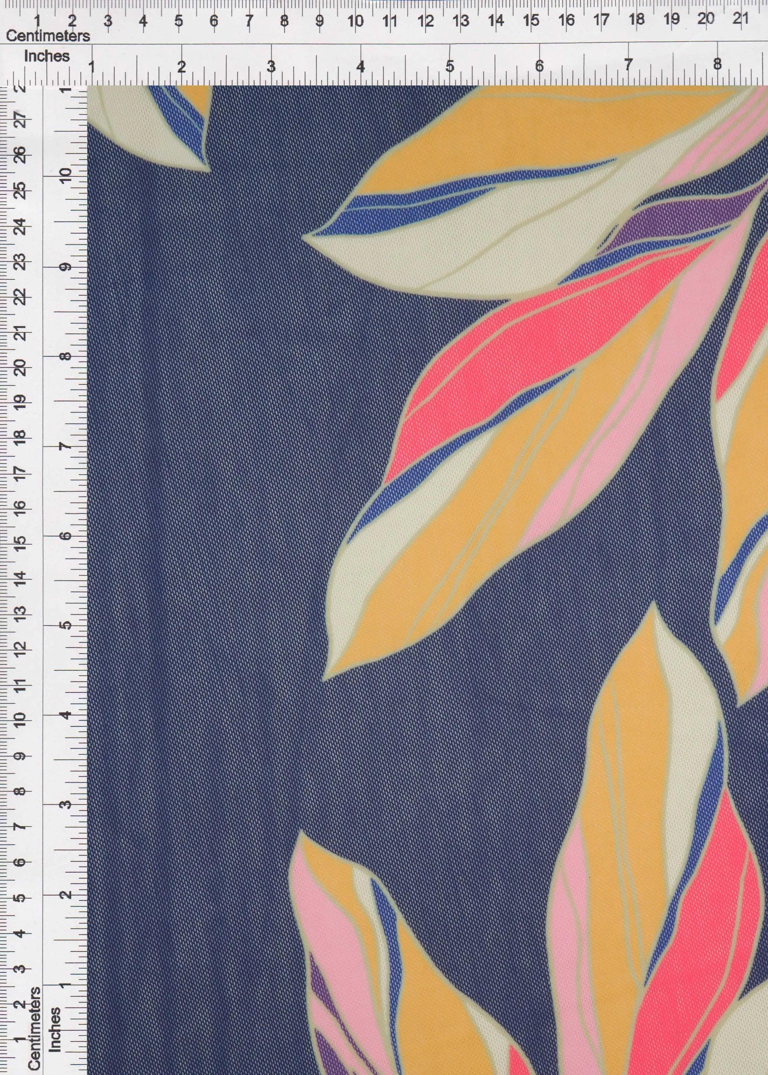 Floral Digital Mesh Stretch Fabric - MESH-MS11206D