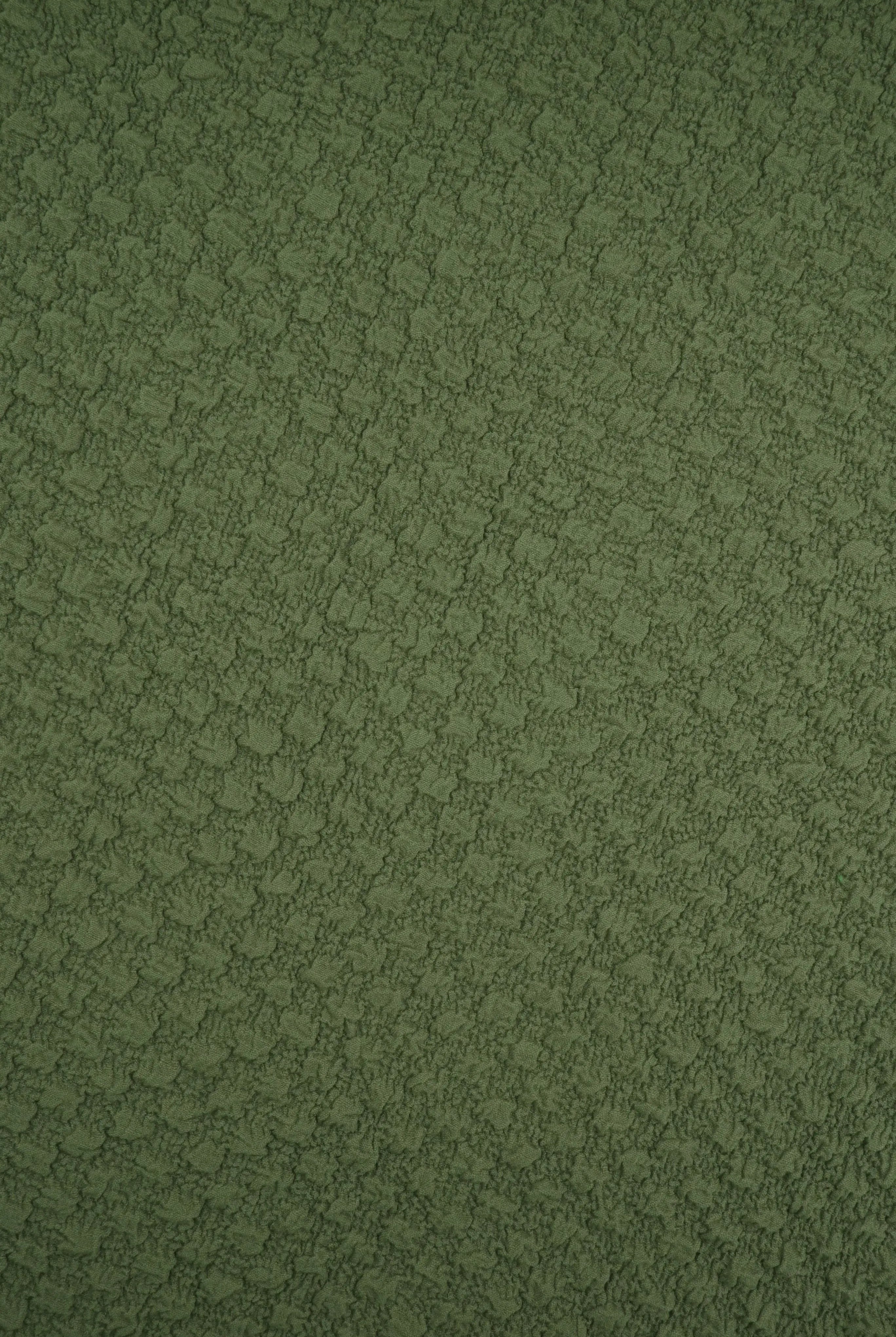 JACQ-4477 OLIVE VINTAGE BOTTOMS DRESS GEOMETRIC JACQUARD KNIT LIVERPOOL NO-PRINT OUTERWEAR PANTS POLYESTER SKIRTS SOLID SPANDEX STRETCH SWEATER TOPS