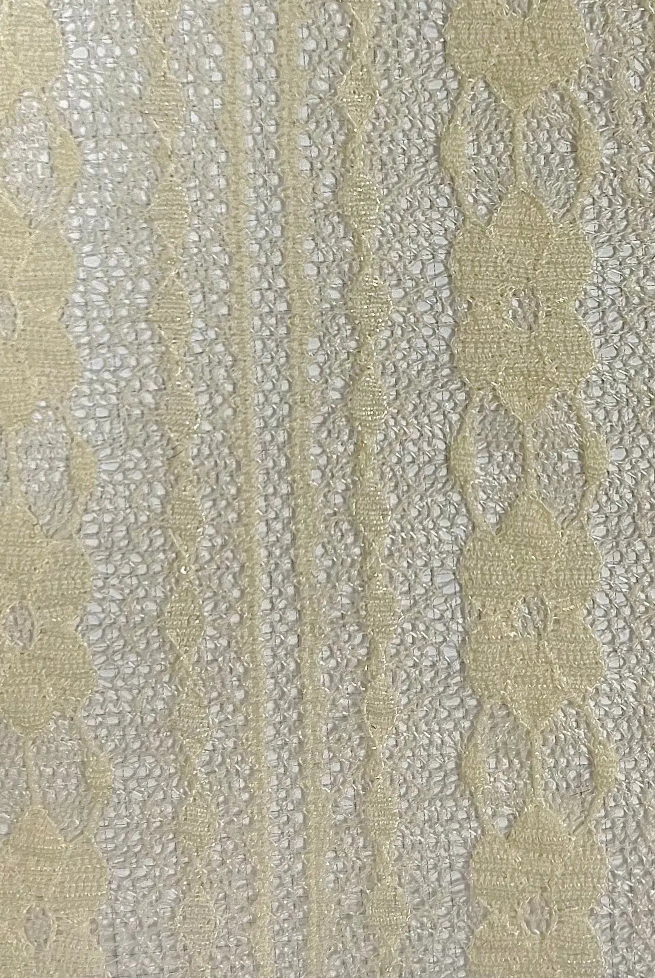 KNC-33537 IVORY BLOUSE DRESS FLOWER IVORY KNIT LACE NYLON SOLID SPANDEX TEXTURE TUNICS