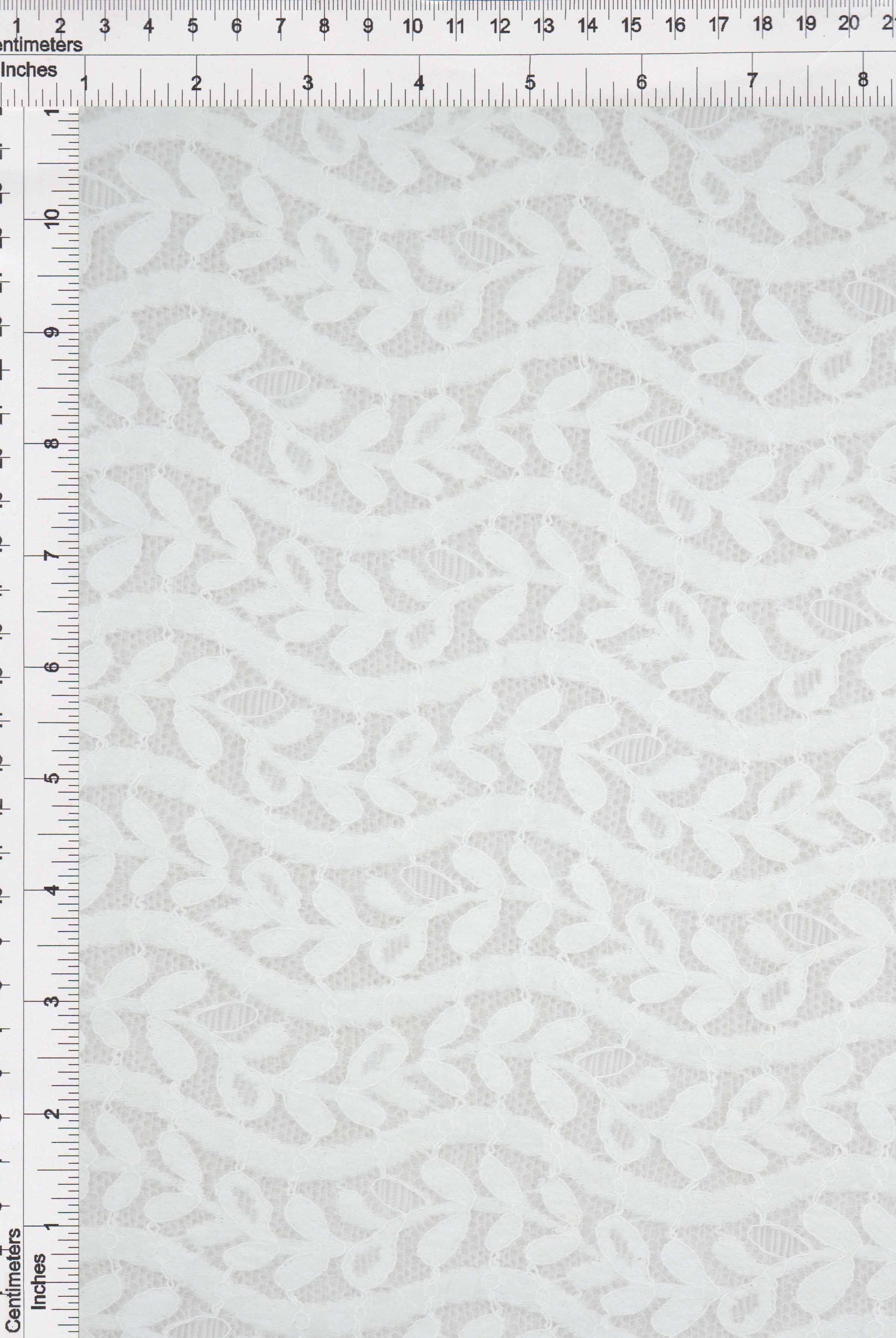 Leaf Pattern Lace Knit Fabric - KNC-33538