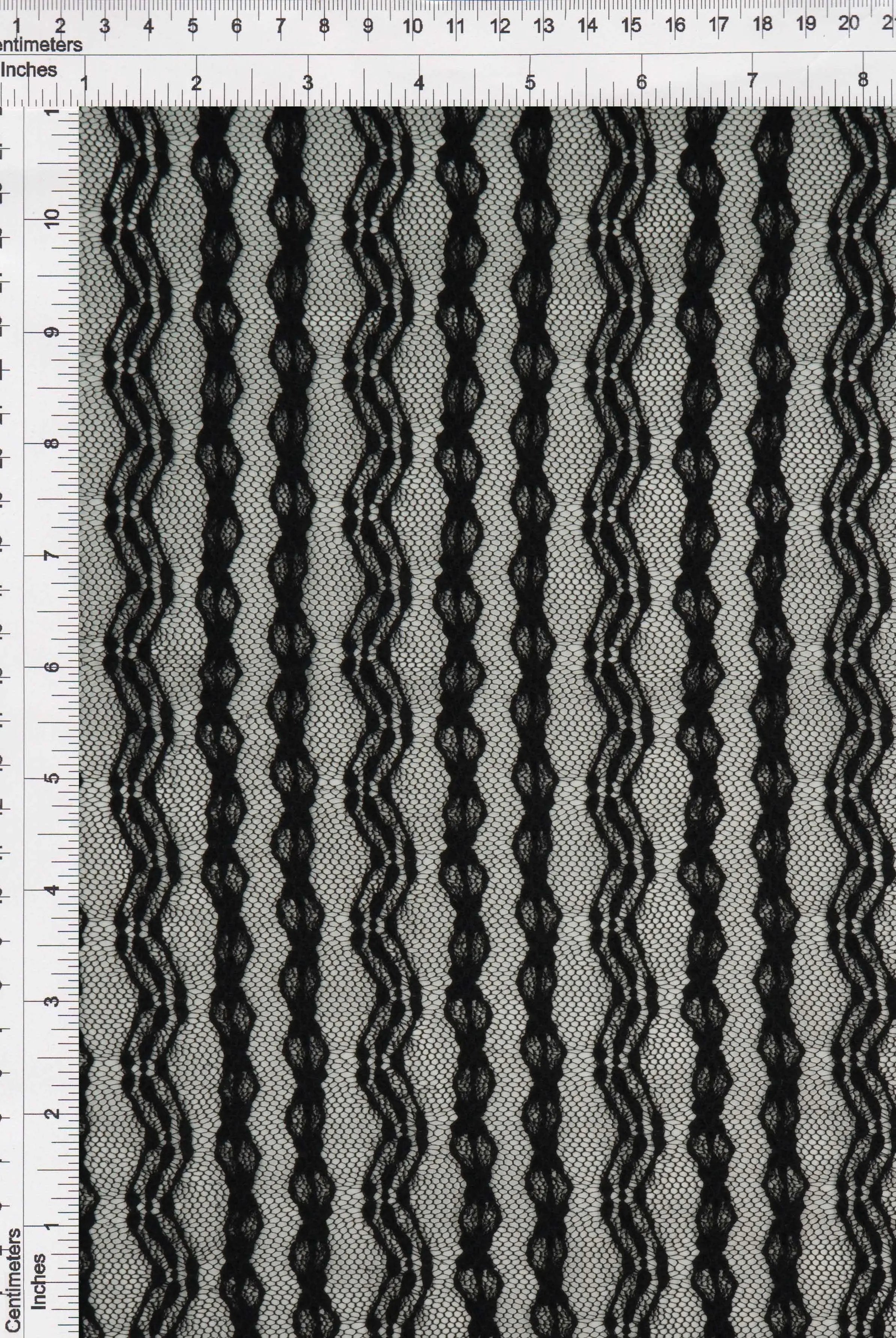 KNC-33535 BLACK BLACK BLOUSE CHEVRON DRESS KNIT LACE NYLON SOLID SPANDEX STRIPE TEXTURE TOPS TUNICS