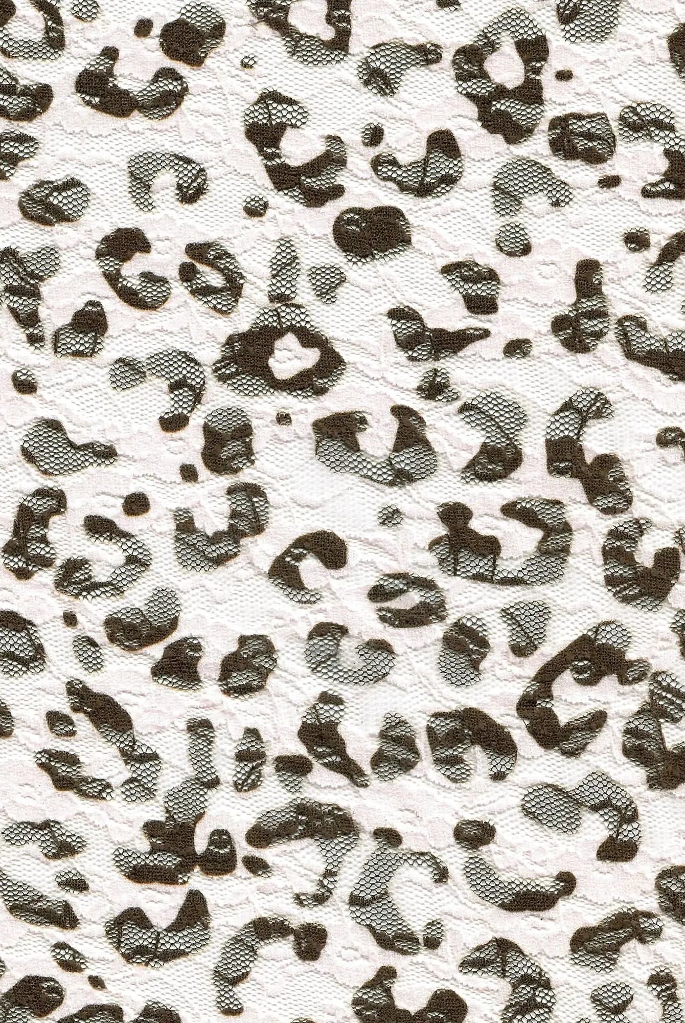 LACE4481-Q10720 BROWN ANIMAL BOTTOMS DRESS LACE LEOPARD POLYESTER PRINT SKIRTS SPANDEX TOPS