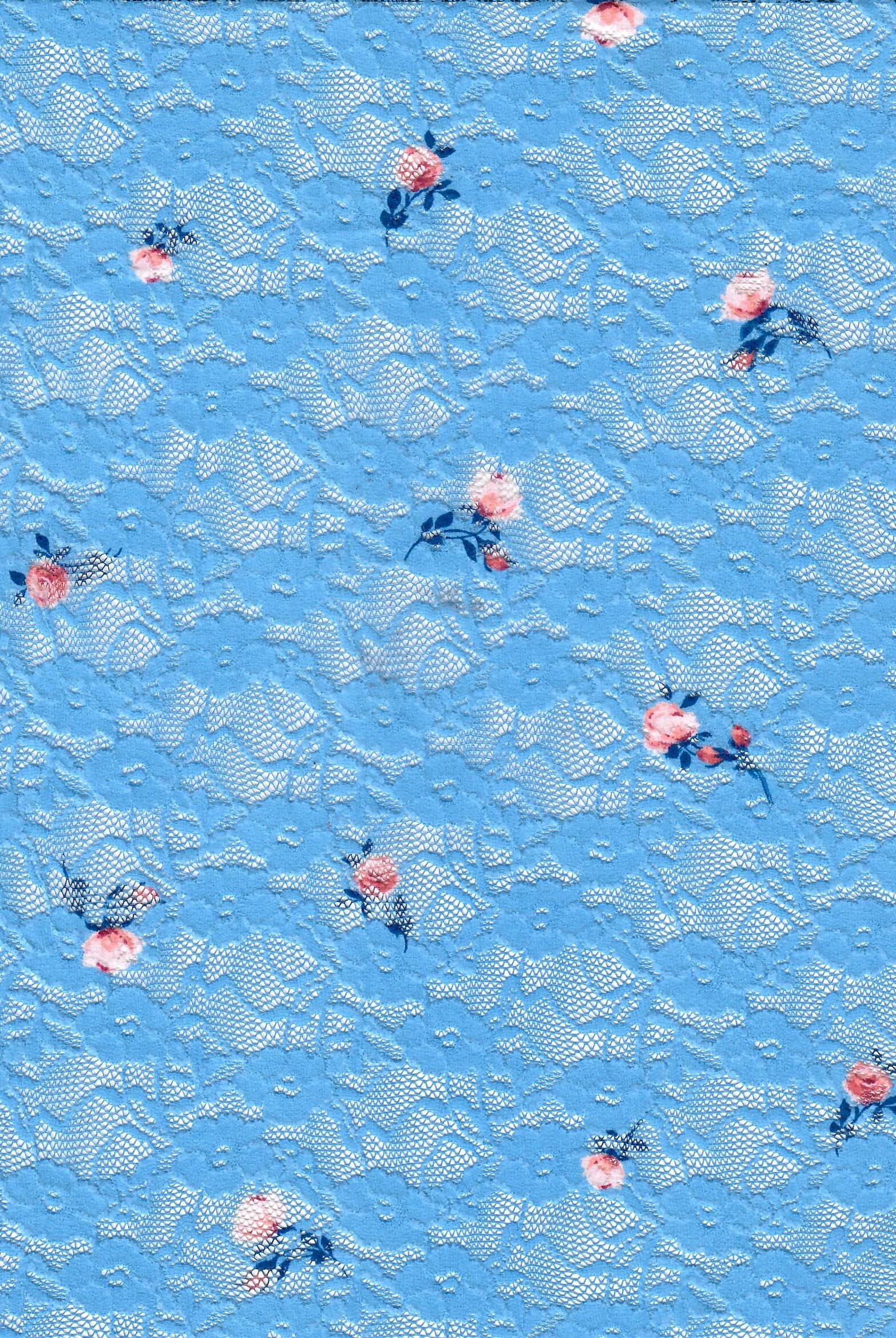 LACE4481-M11372 BLUE BLOUSE BODYSUIT BOTTOMS DITSY DRESS LACE LOUNGEWEAR POLYESTER PRINT SKIRTS SPANDEX T-SHIRT TOPS TUNICS