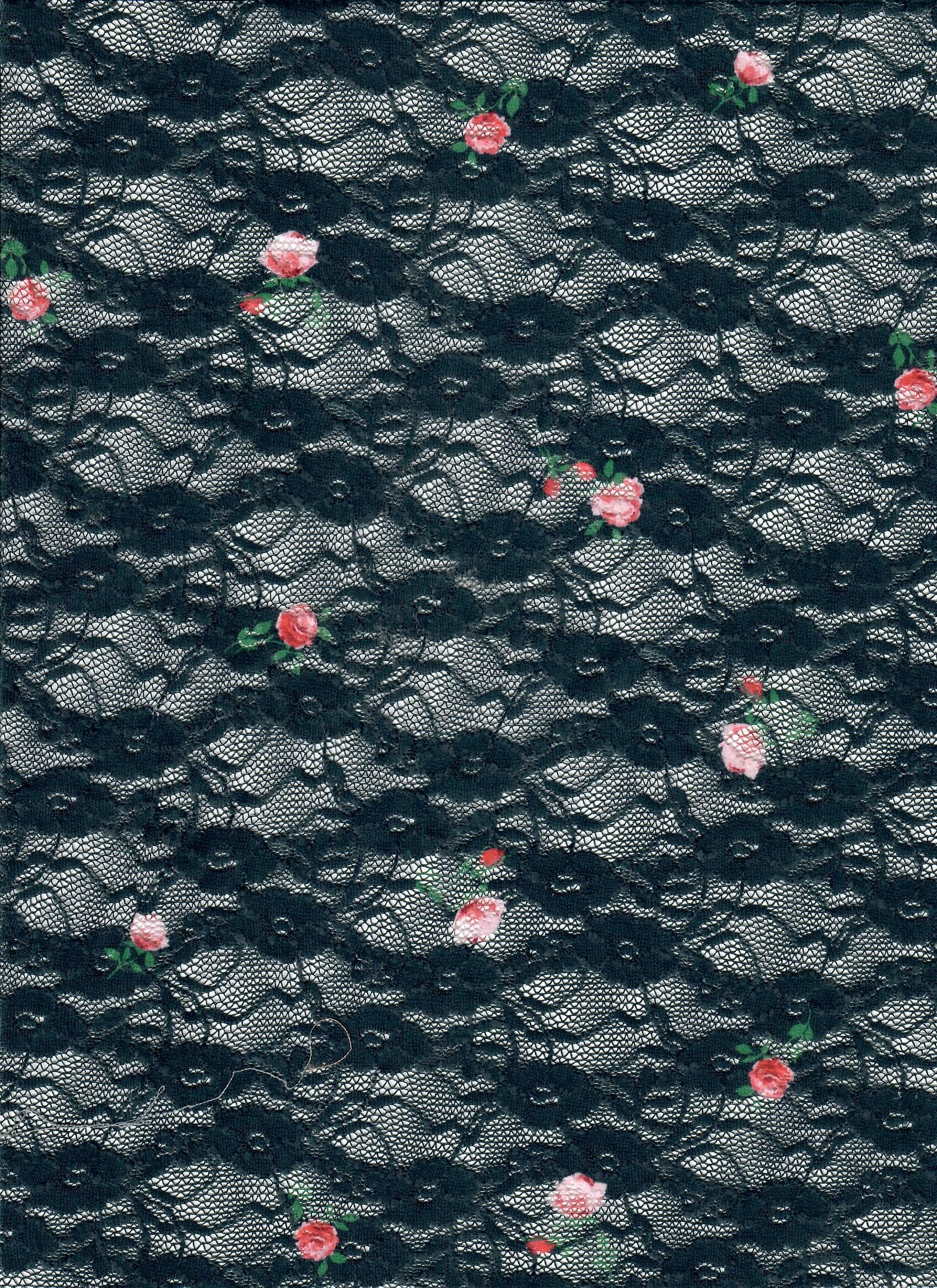 LACE4481-M11372 CHARCOAL BLOUSE BODYSUIT BOTTOMS DITSY DRESS LACE LOUNGEWEAR POLYESTER PRINT SKIRTS SPANDEX T-SHIRT TOPS TUNICS