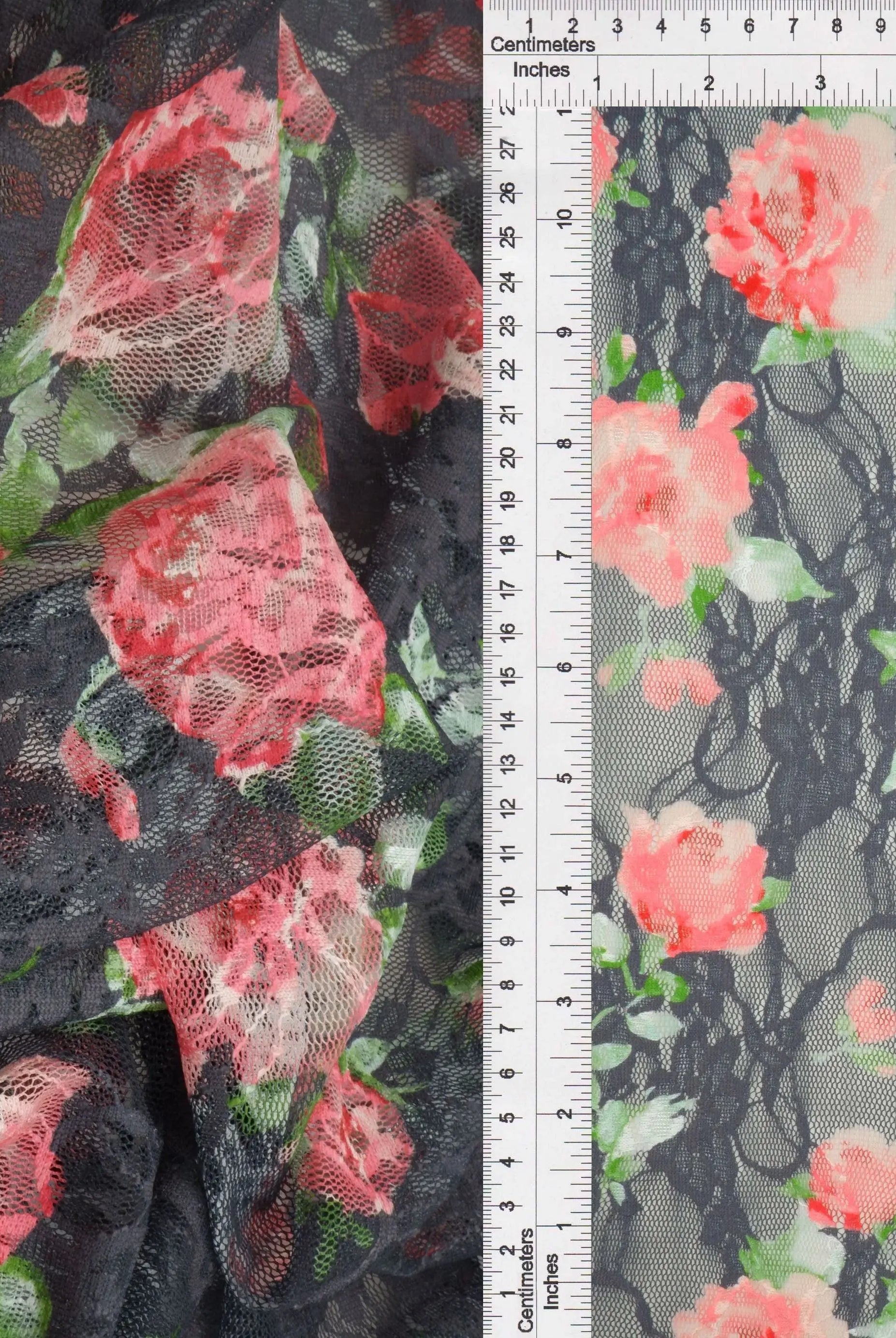 LACE1483-M11228 CHARCOAL BLOUSE BODYSUIT CAMI DIGITAL PRINT DRESS FLORAL LACE POLYESTER SKIRTS SPANDEX TOPS