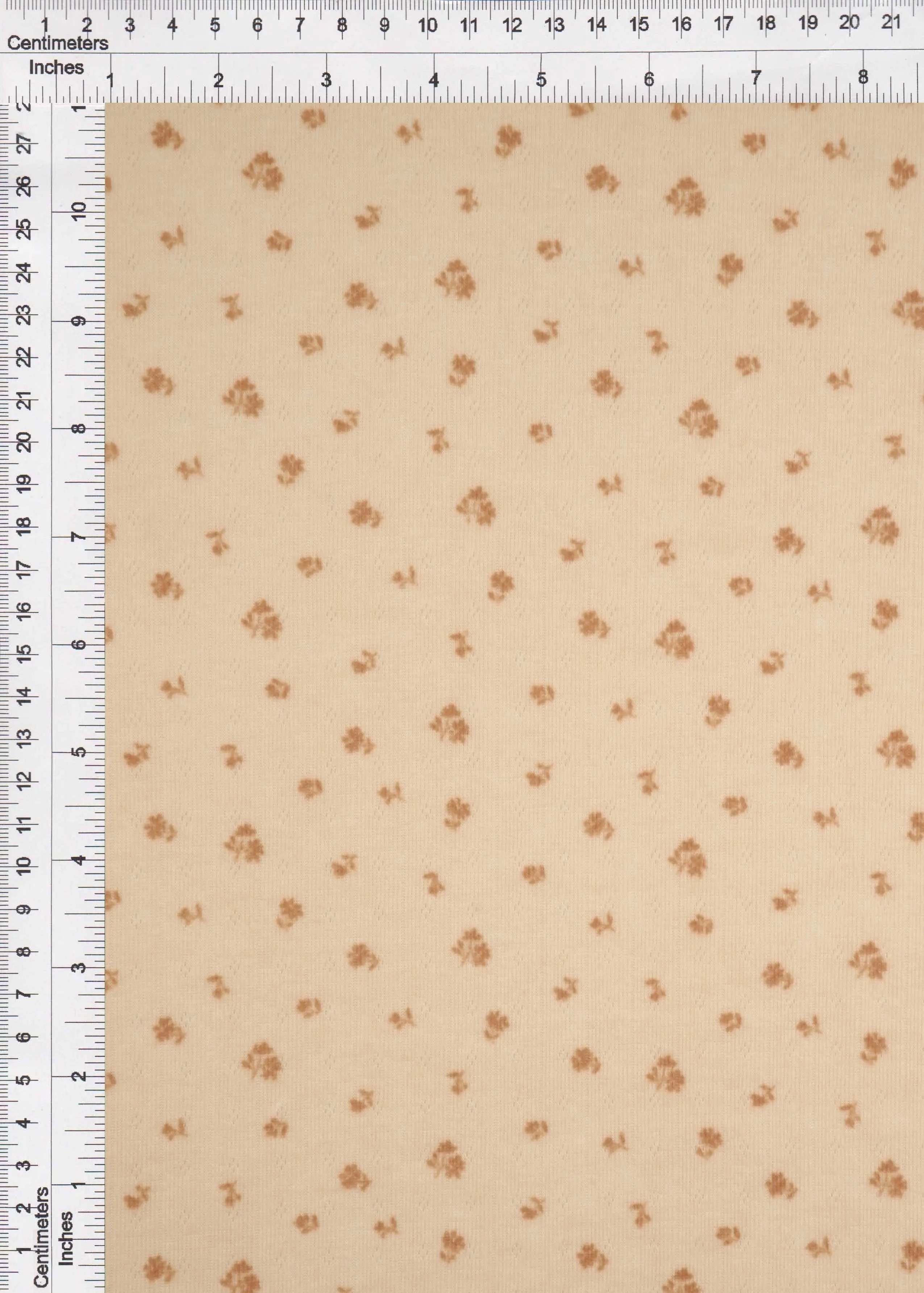 Ditsy Print Cotton Style Pointelle Knit Fabric - KNT4606-MS11366