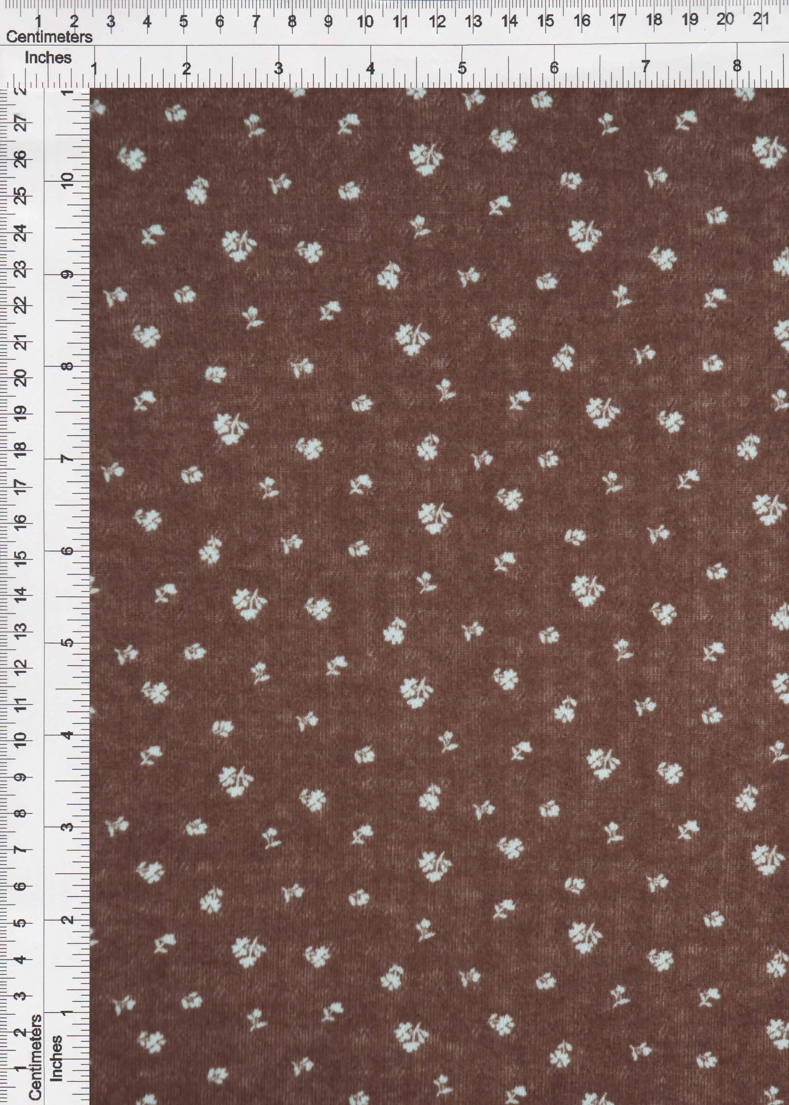 Ditsy Print Cotton Style Pointelle Knit Fabric - KNT4606-MS11366
