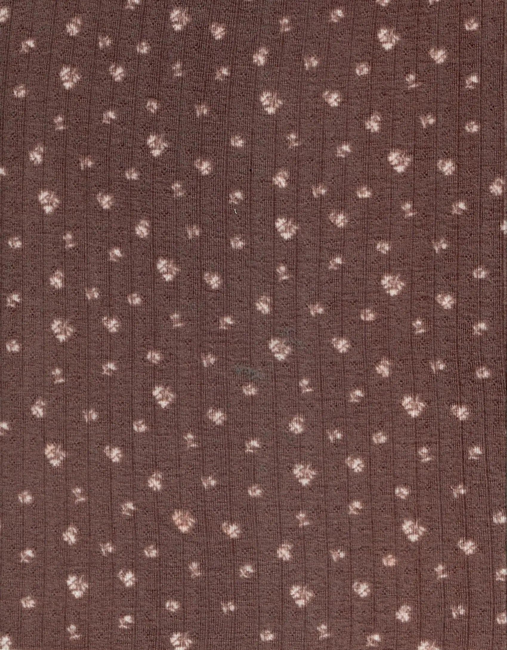 Ditsy Print Cotton Style Pointelle Knit Fabric - KNT4606-MS11366