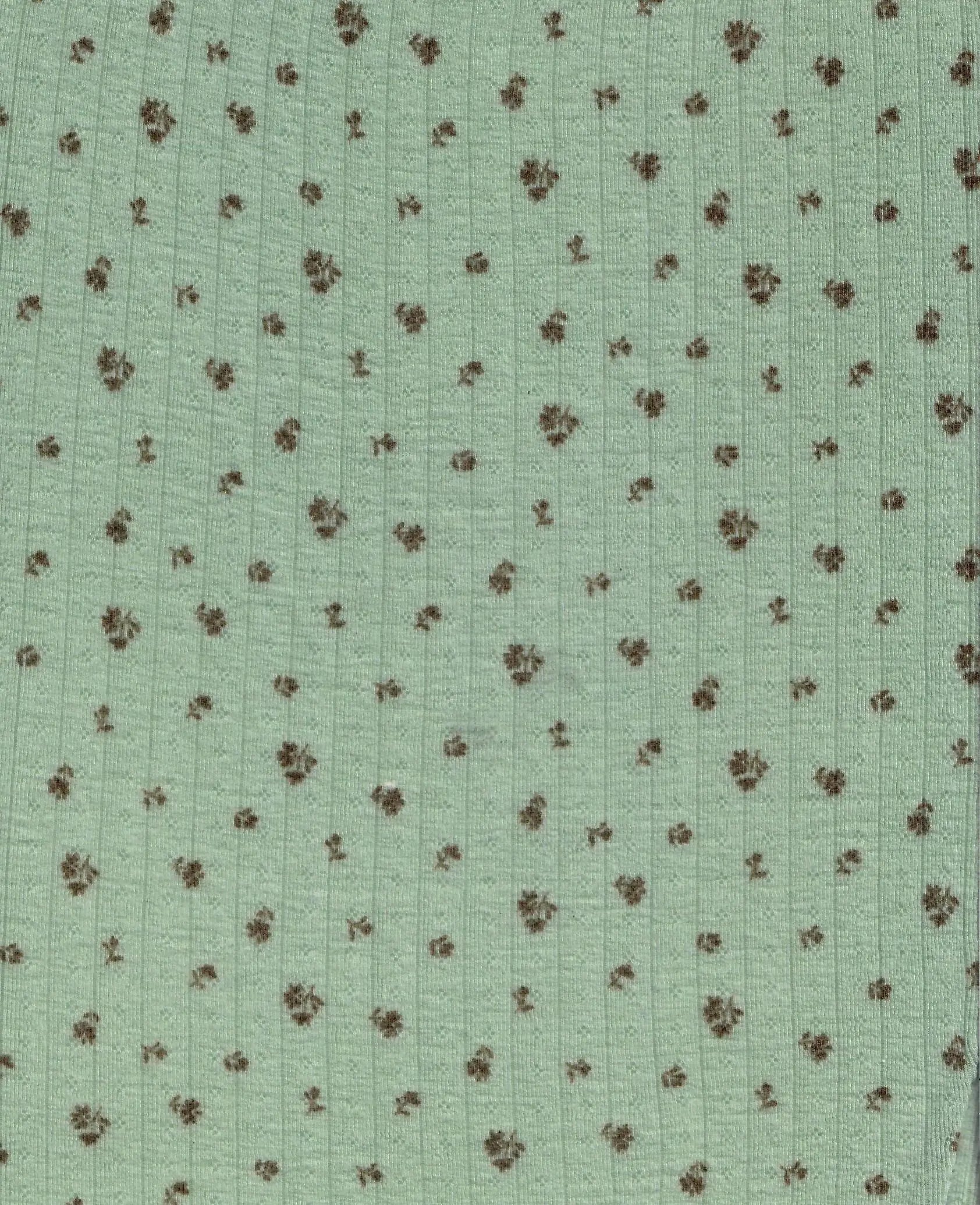 Ditsy Print Cotton Style Pointelle Knit Fabric - KNT4606-MS11366