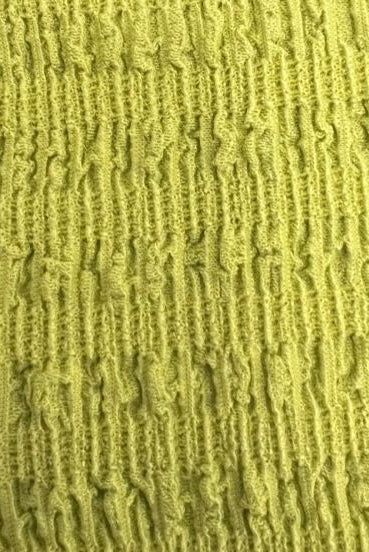 CRP4473 CHARTREUSE ACTIVEWEAR BODYSUIT BOTTOMS CREPE DRESS JERSEY NO-PRINT POLYESTER SOLID SPANDEX WOVEN