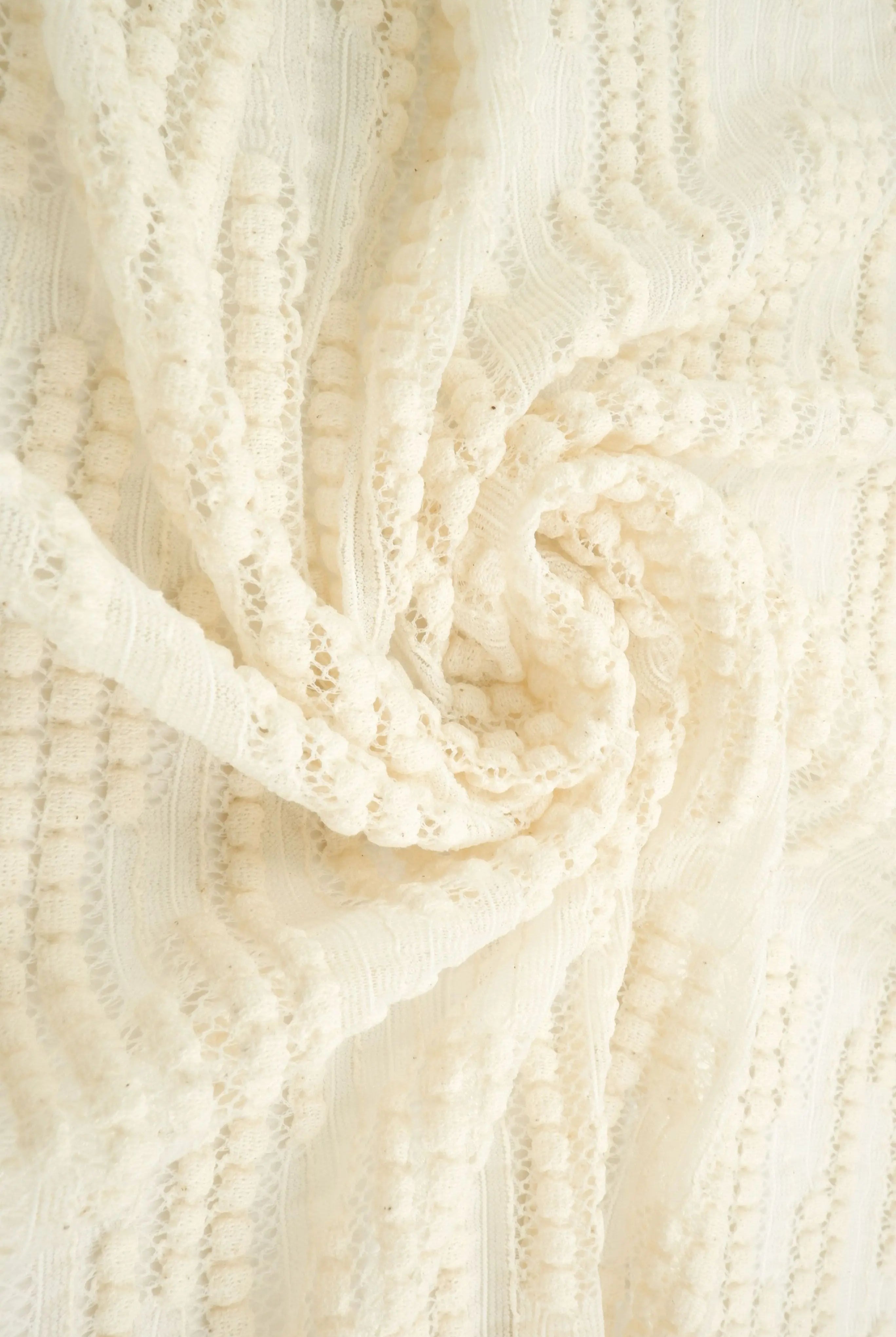 LACE4608 IVORY BLOUSE BOTTOMS CAMI COTTON DRESS IVORY LACE NO-PRINT NYLON PANTS SKIRTS SOLID SPANDEX SWEATER TOPS TUNICS