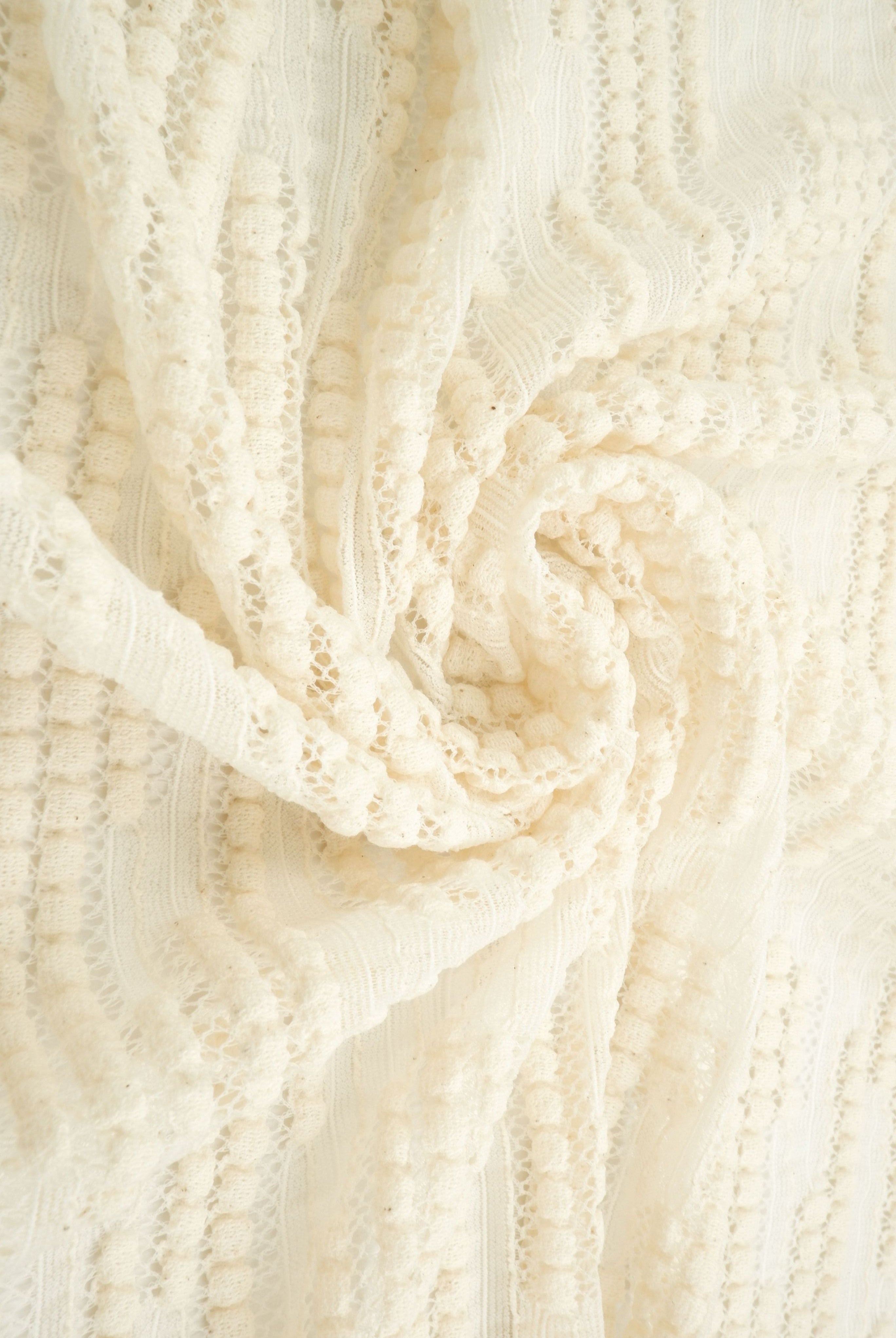 Solid Bubble Lace Fabric - LACE4608